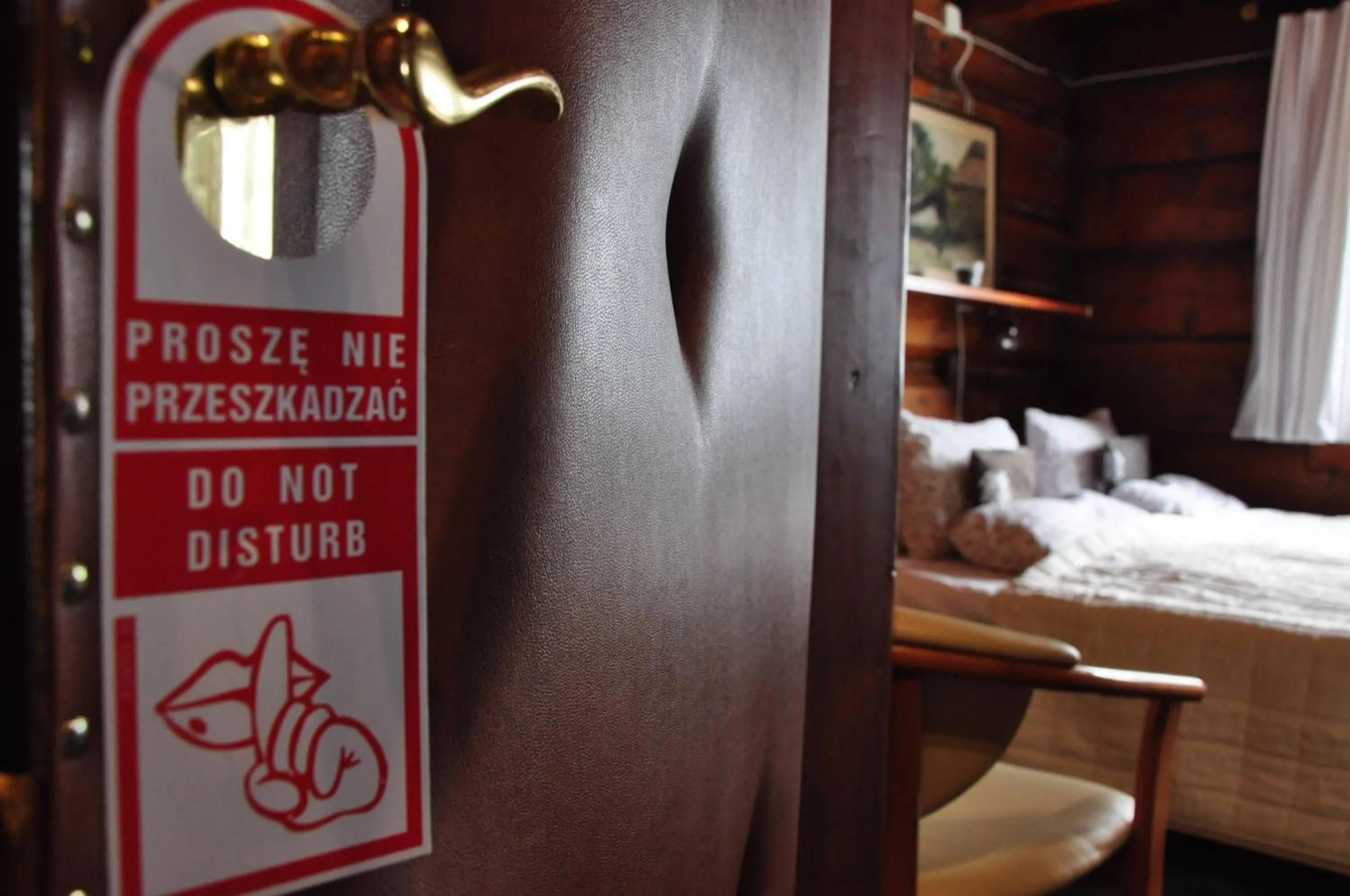 Decorative detail, Bed in Willa Marma B&B