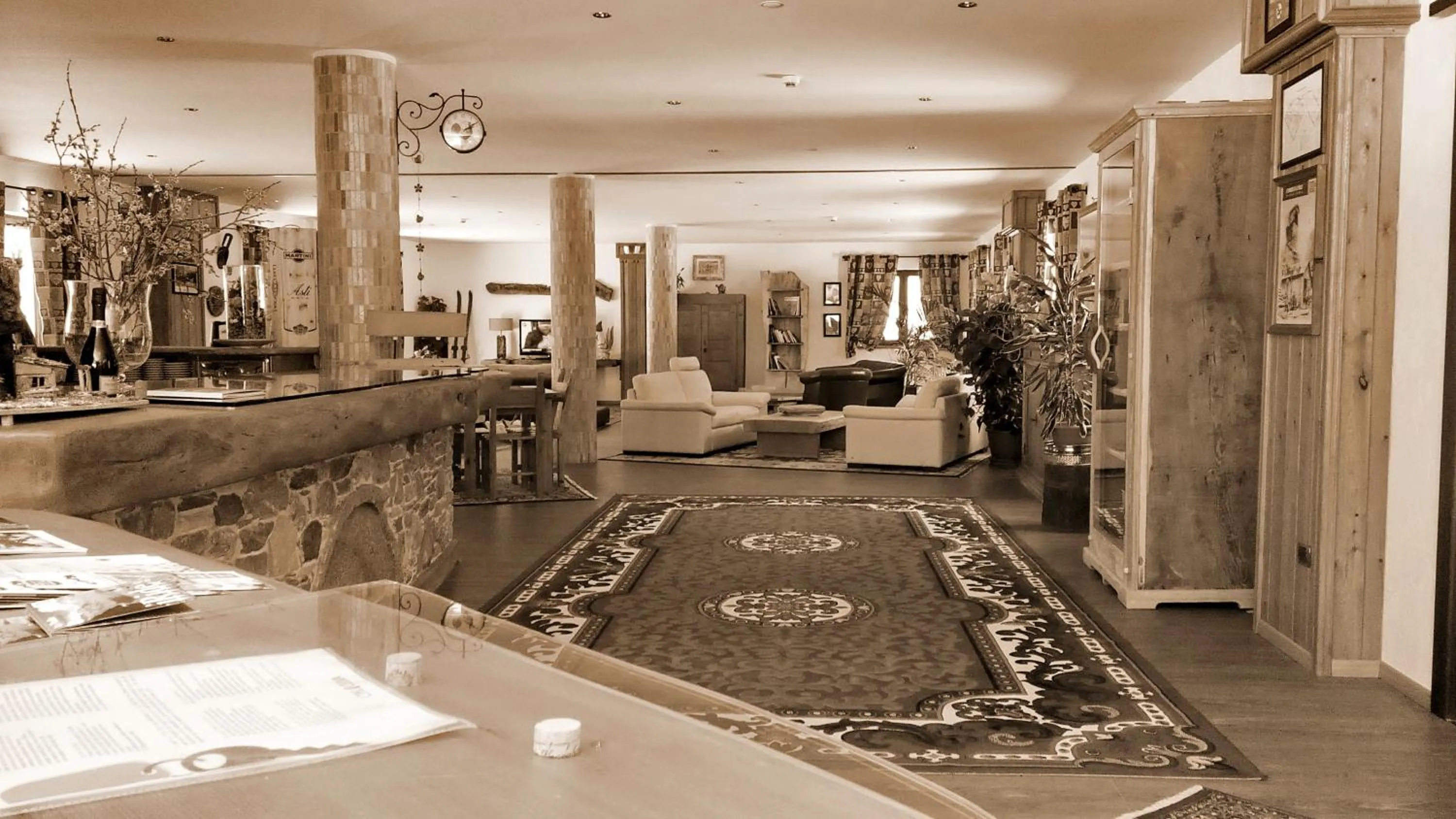 Communal lounge/ TV room in Hotel Boton D'Or & Wellness a La Thuile