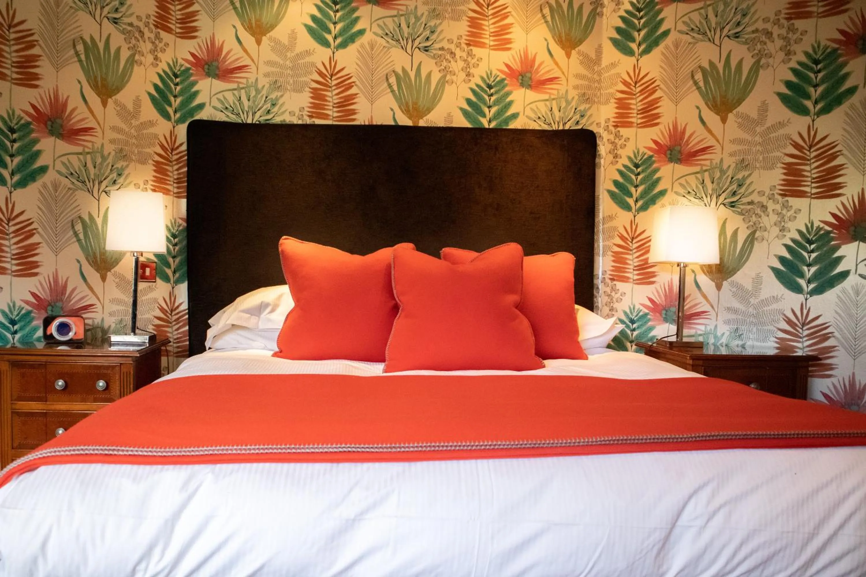 Bed in Langshott Manor - Luxury Hotel Gatwick