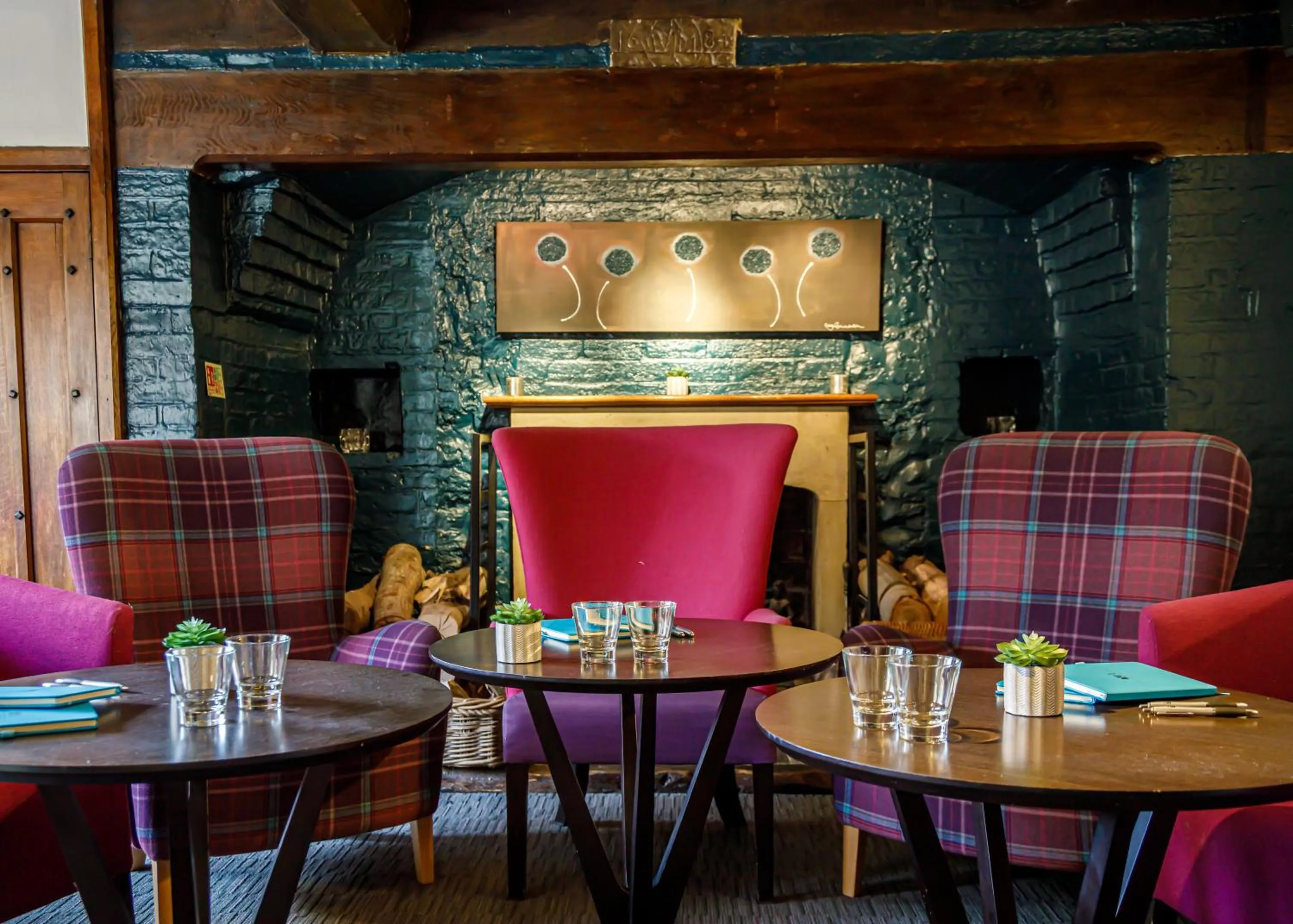 Lounge or bar in Langshott Manor - Luxury Hotel Gatwick
