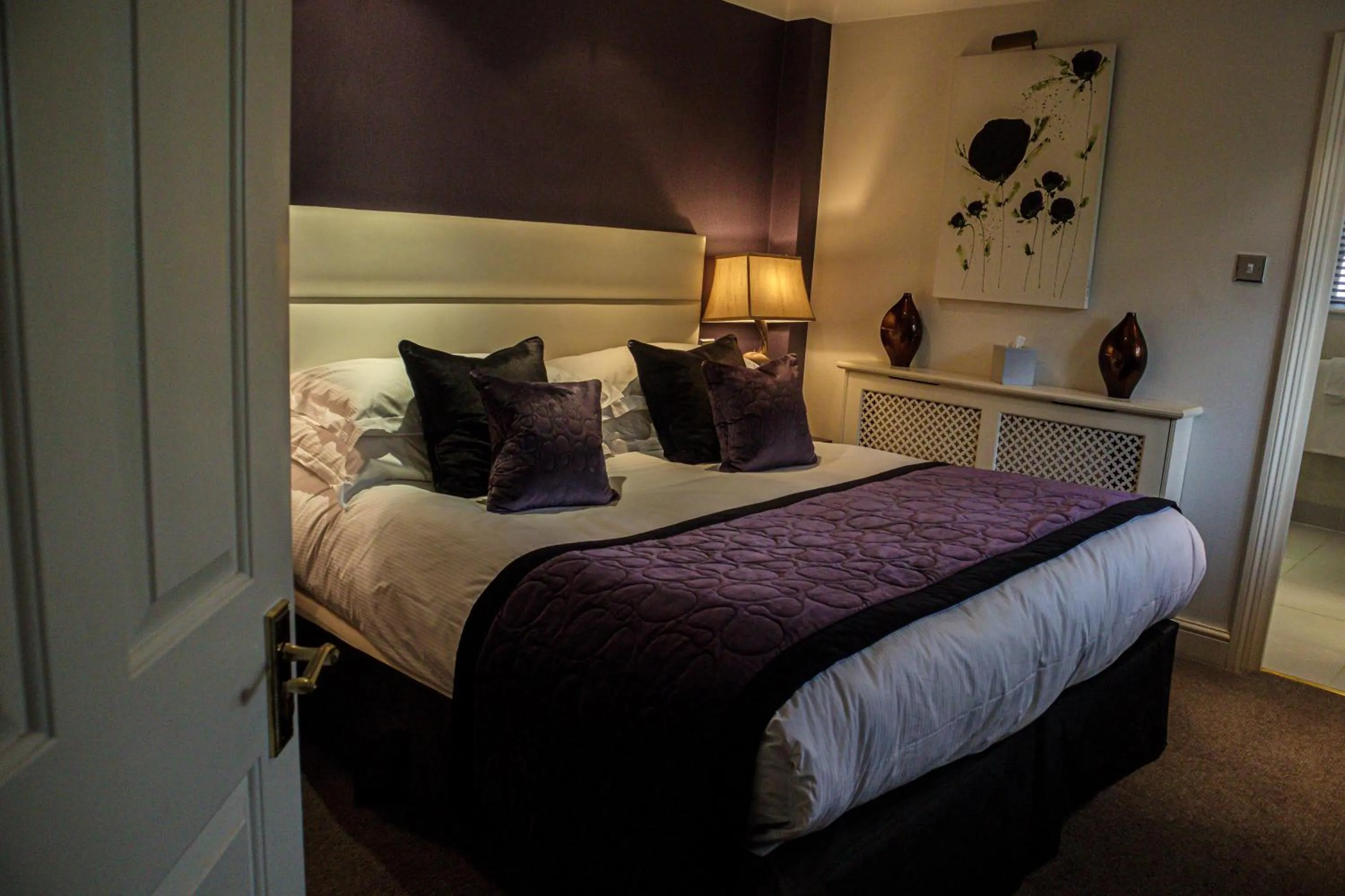 Bed in Langshott Manor - Luxury Hotel Gatwick
