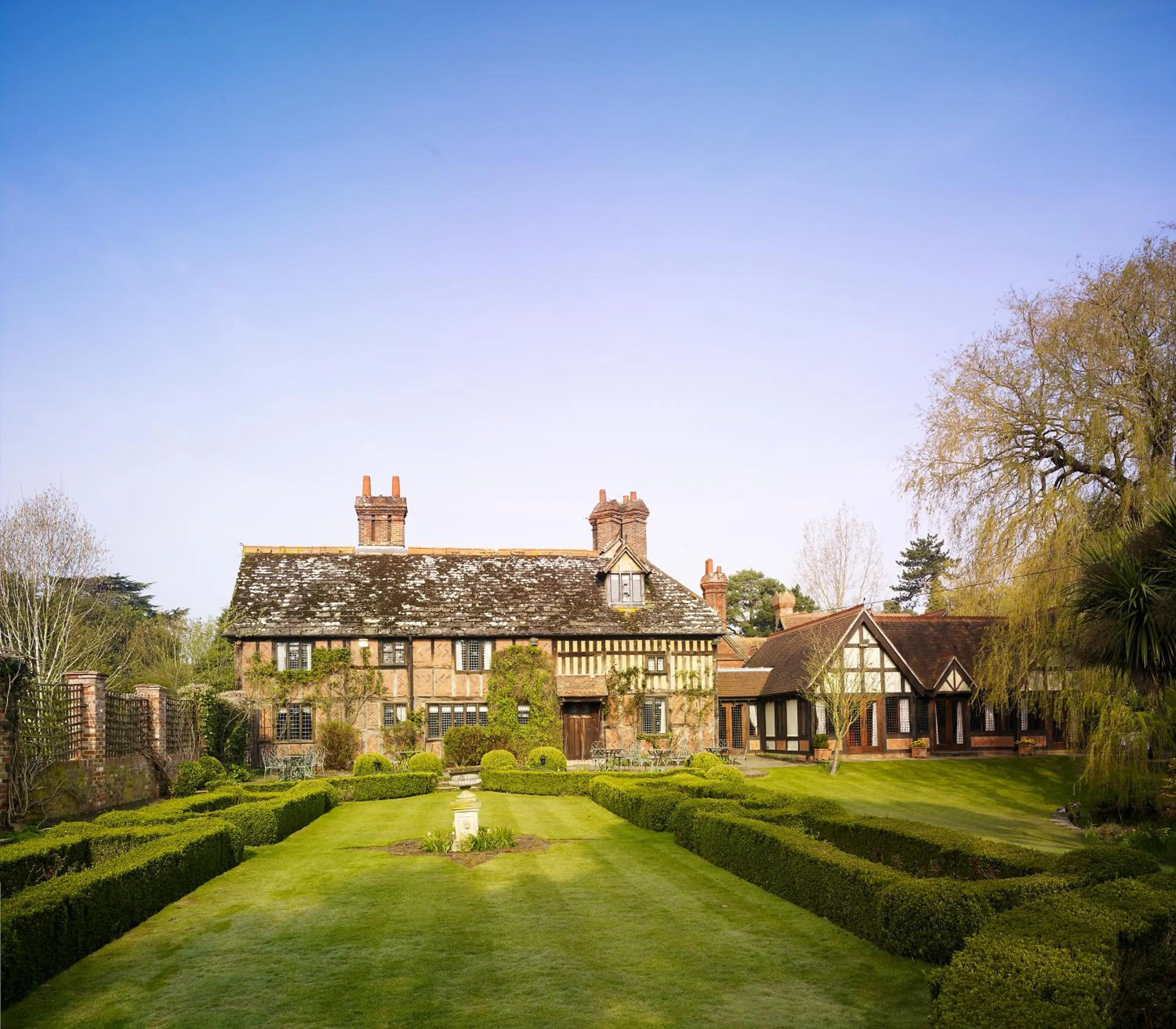 Property building in Langshott Manor - Luxury Hotel Gatwick