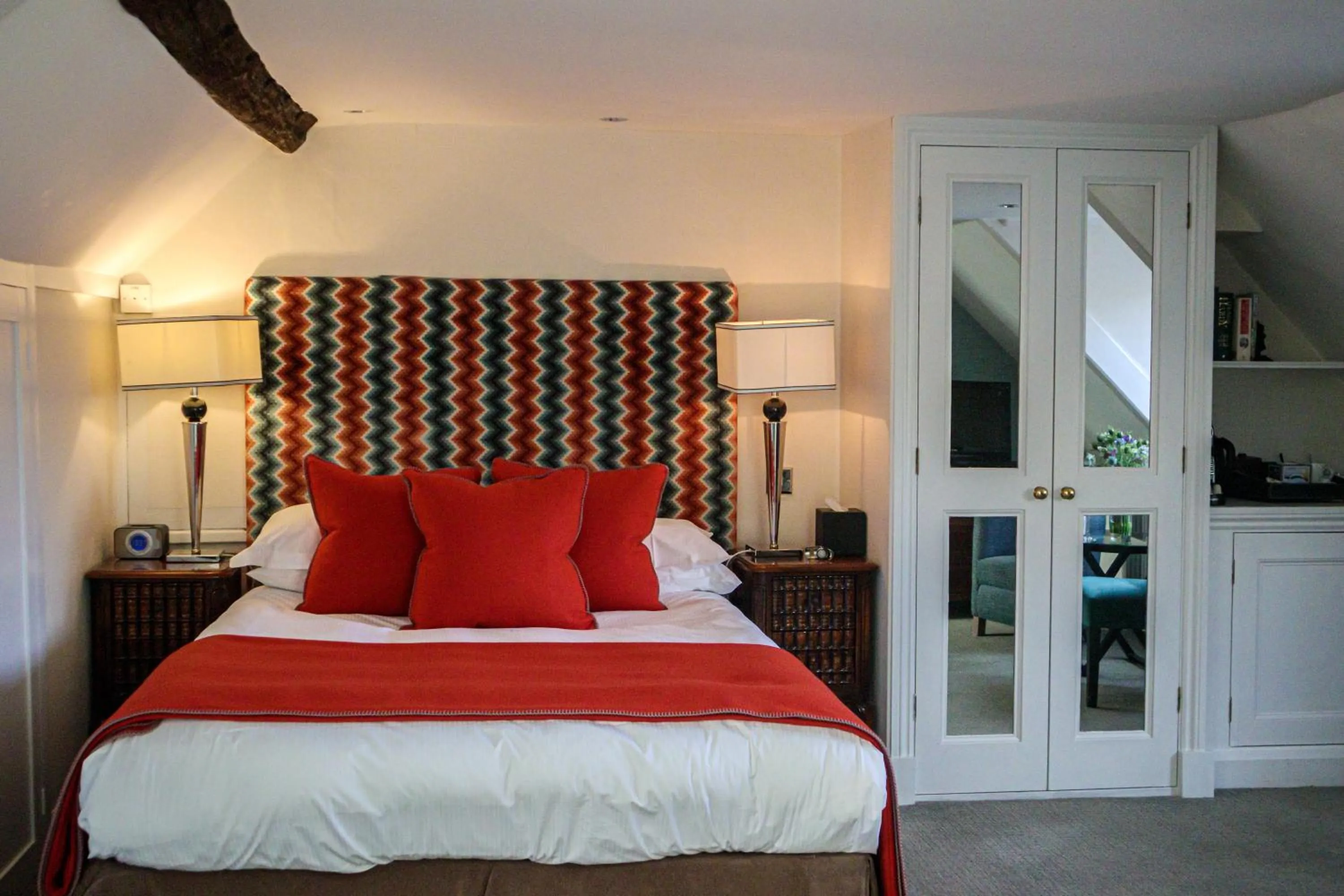 Bed in Langshott Manor - Luxury Hotel Gatwick