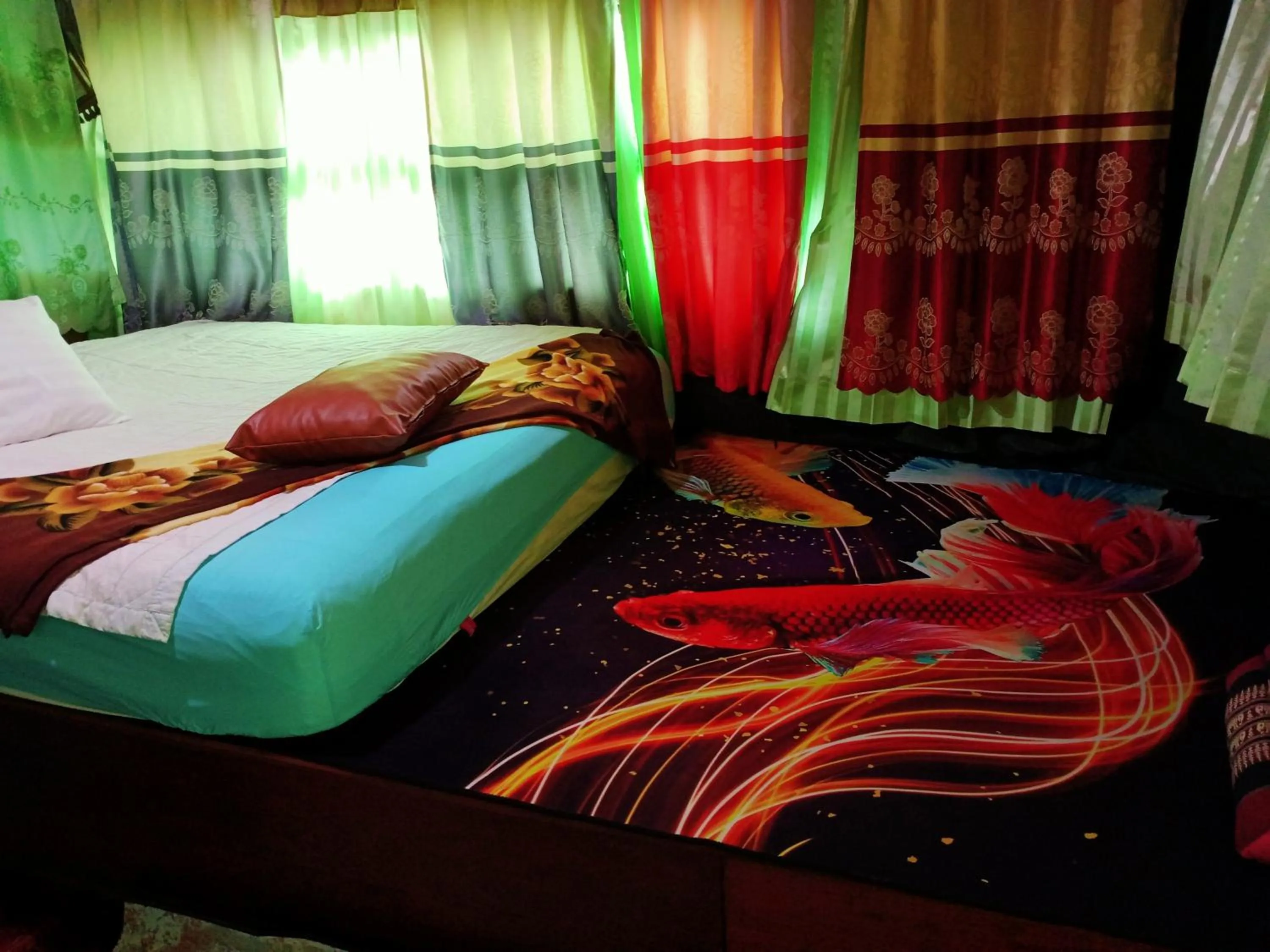 Bed in Comon Bungalow HaadChaoPhao