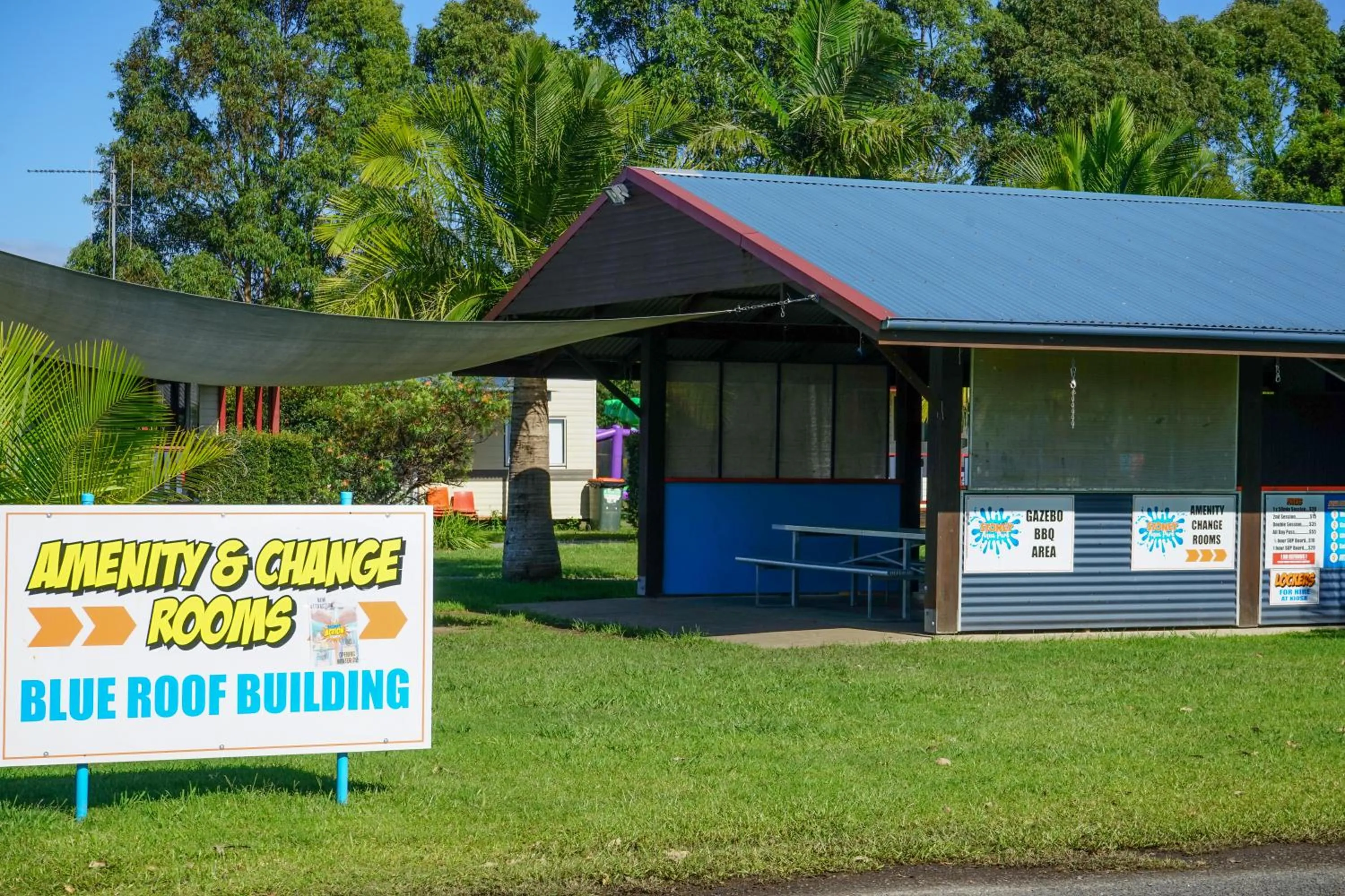Communal kitchen in Stoney Park Holiday Park
