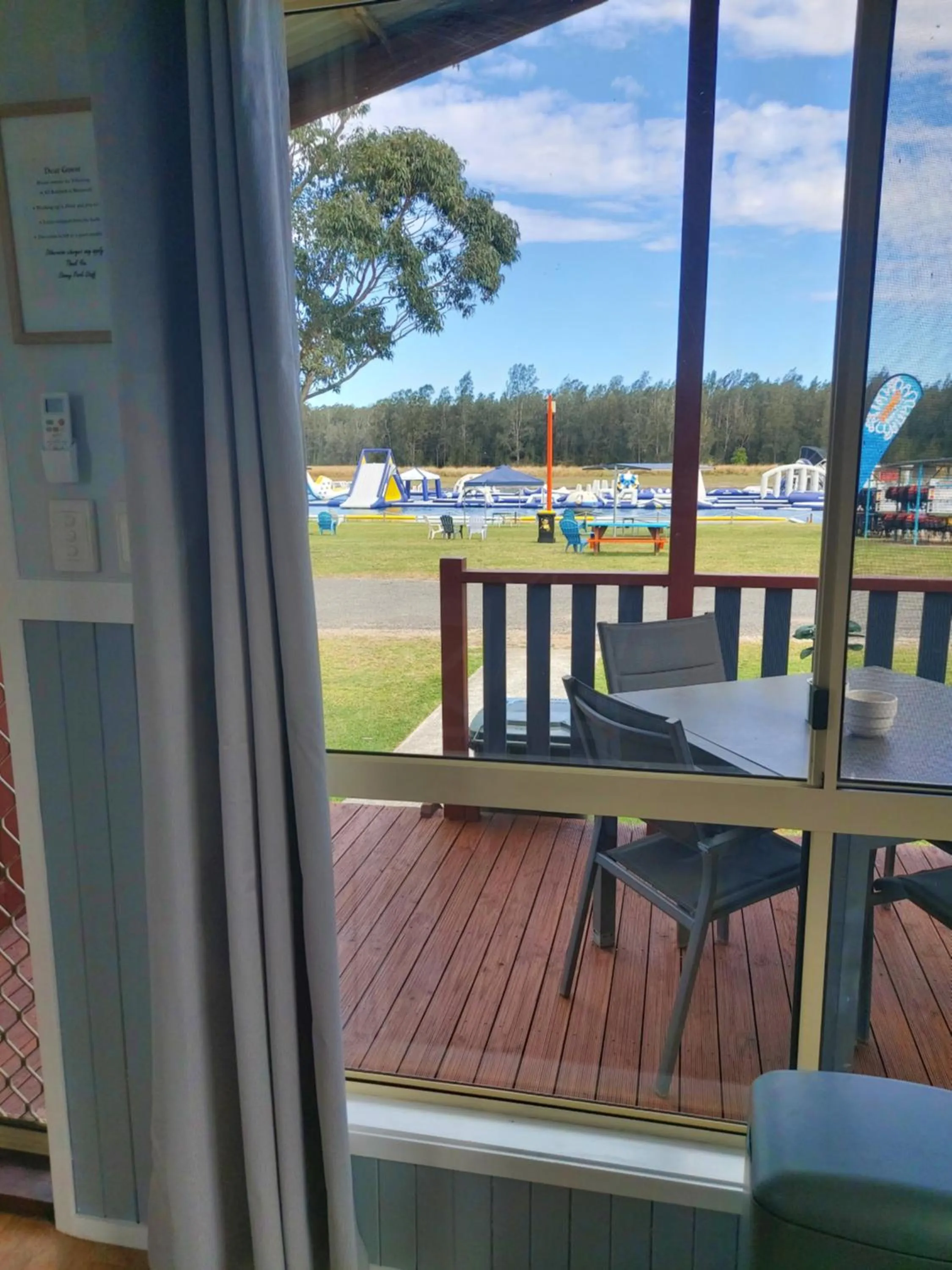 Patio in Stoney Park Holiday Park