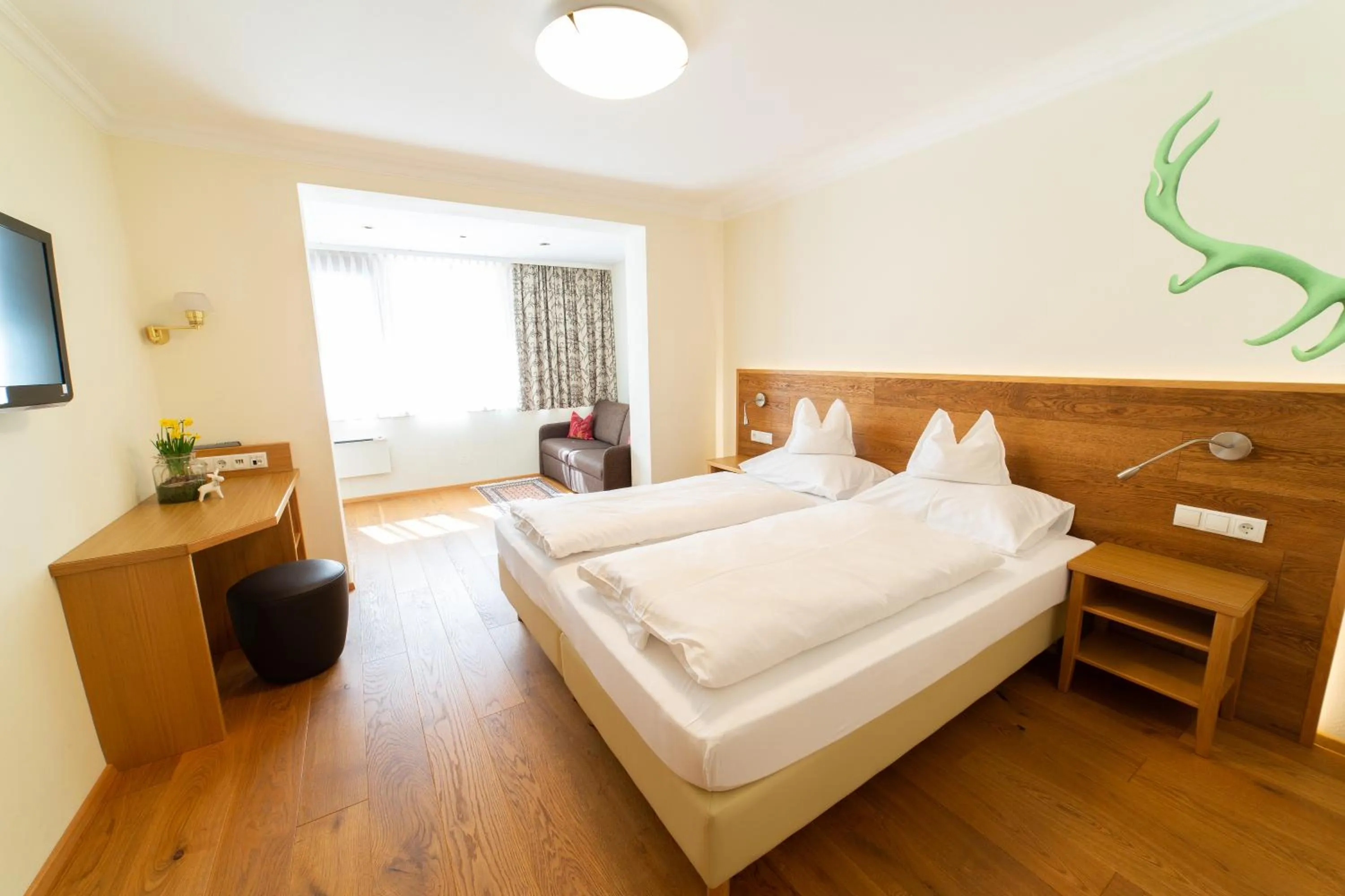 Bedroom, Bed in Aparthotel Hirschenau