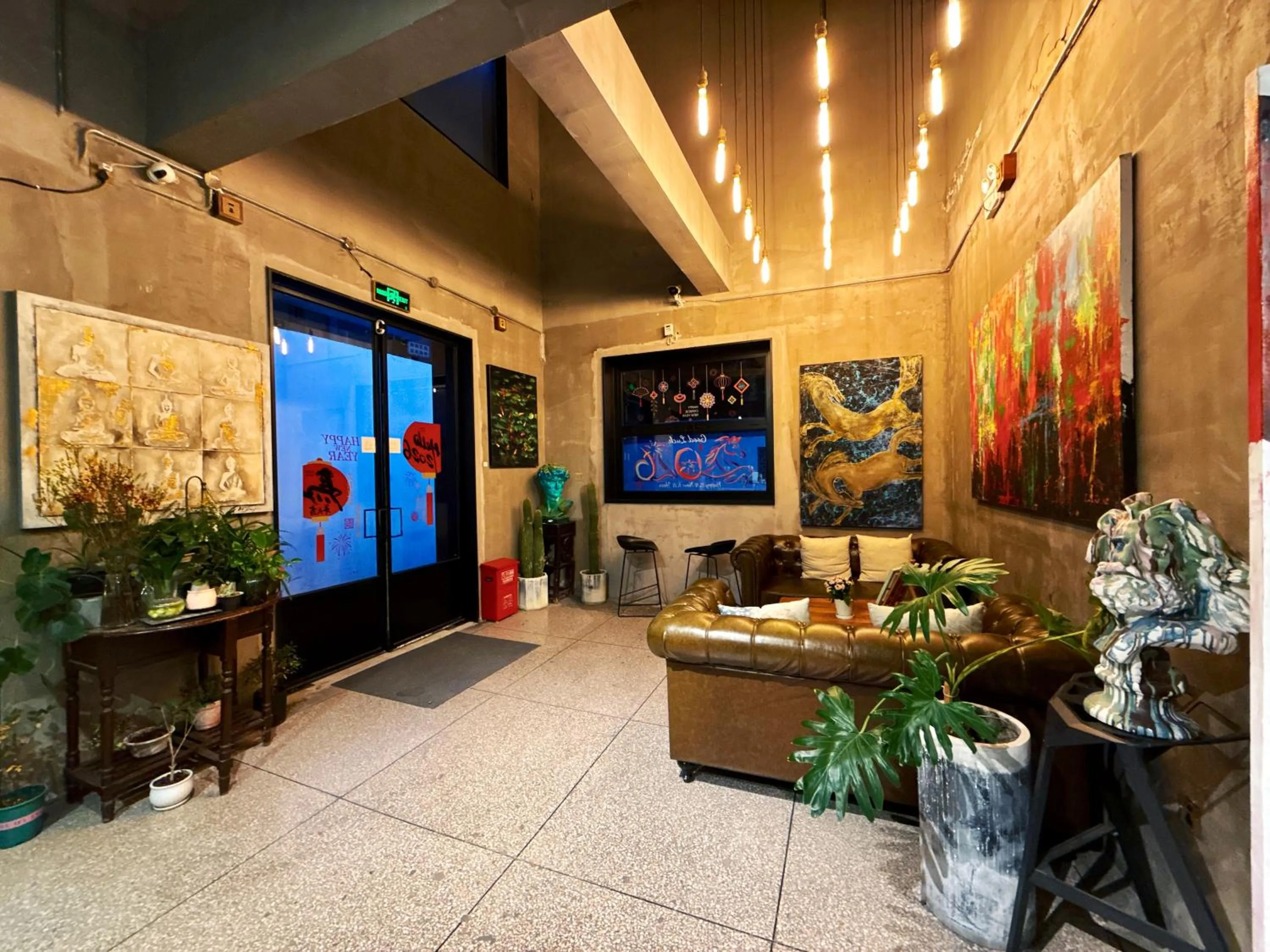 Seating area in Suzhou Unique Space Design Art Hotel