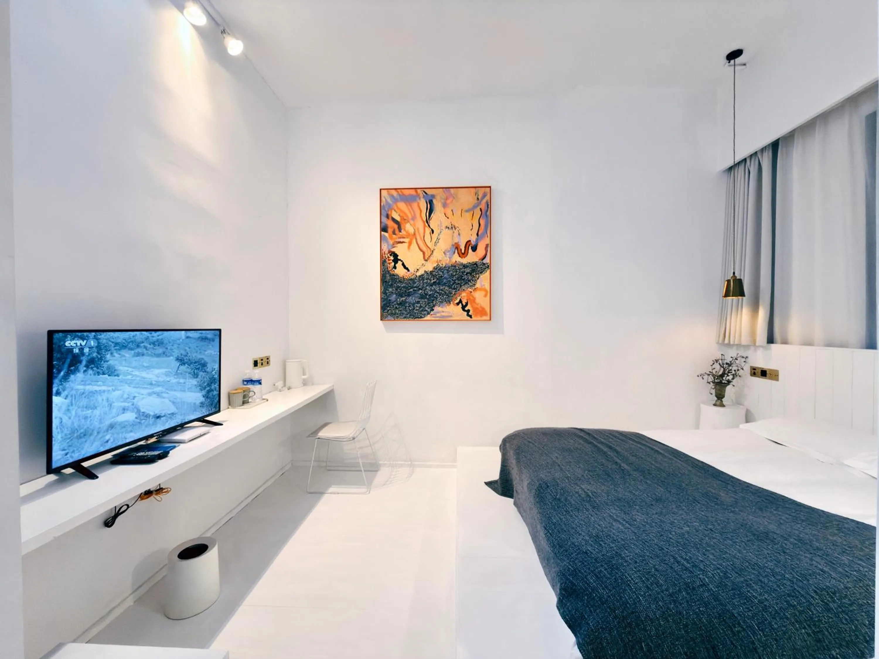 Bedroom, Bed in Suzhou Unique Space Design Art Hotel