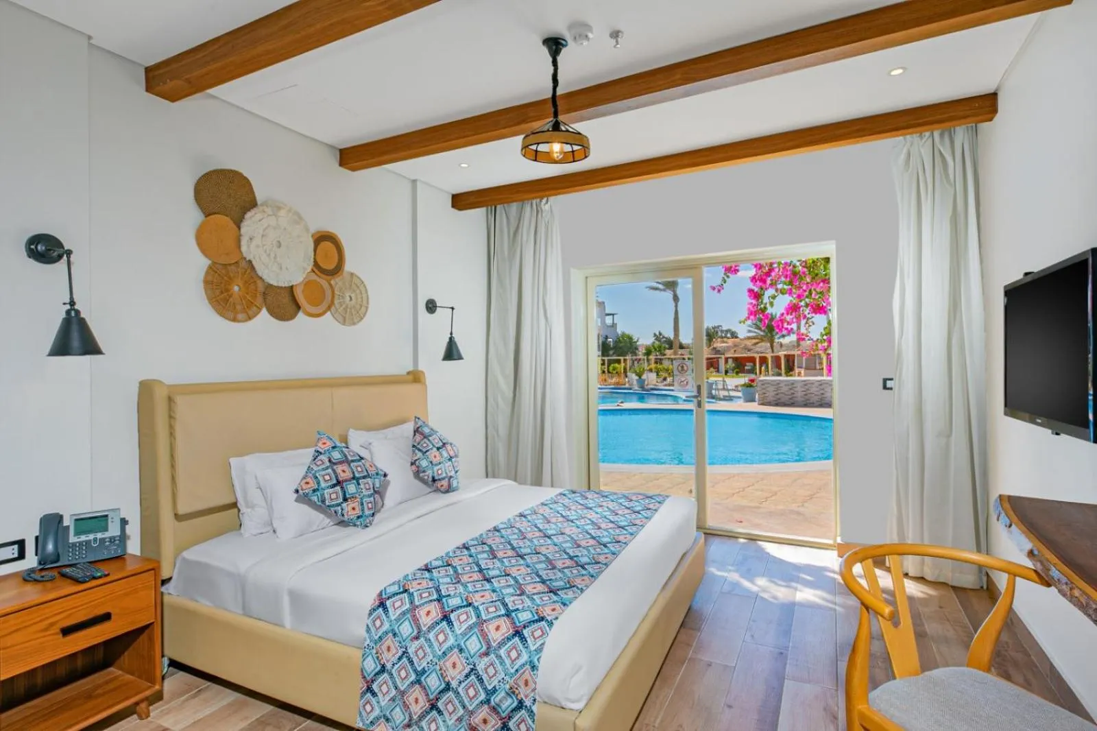 Bed in Panorama Bungalows Resort El Gouna