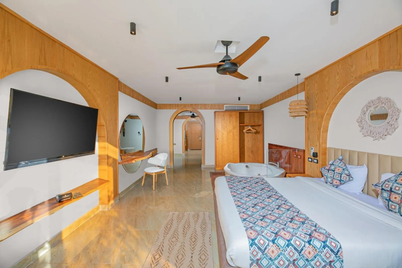 Bed in Panorama Bungalows Resort El Gouna