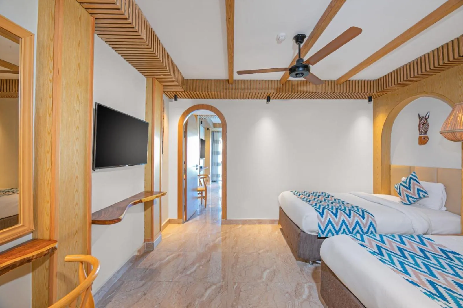 Bed in Panorama Bungalows Resort El Gouna