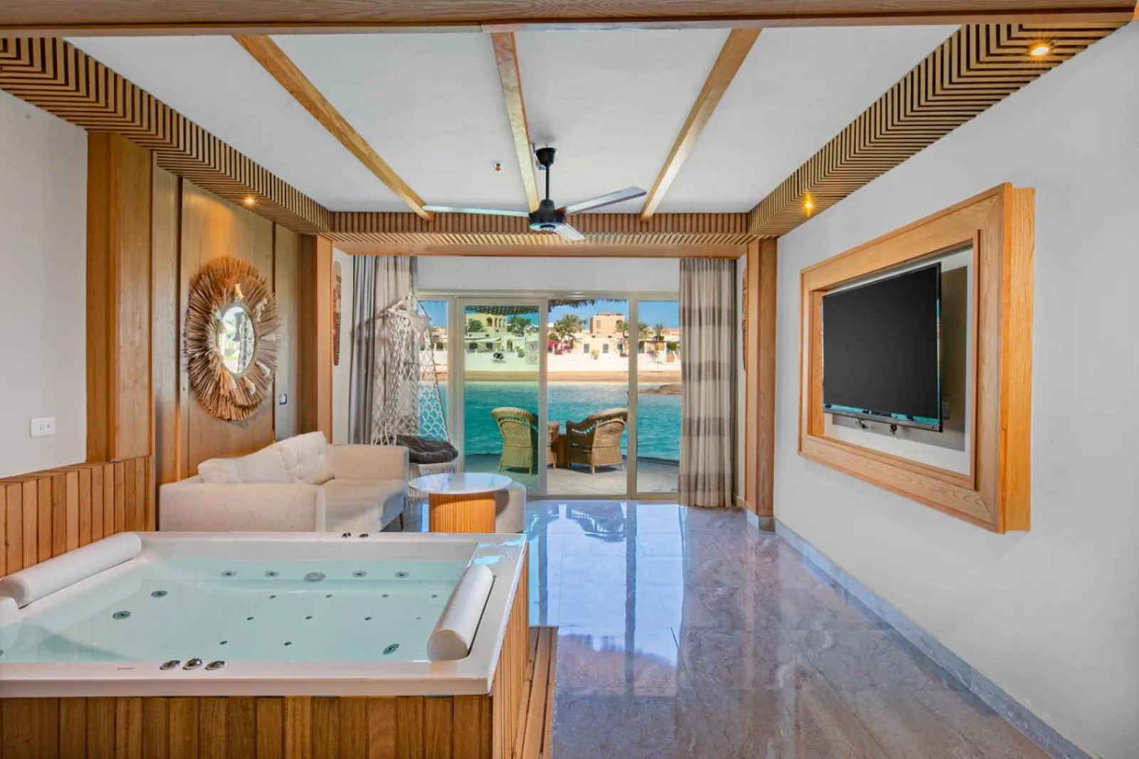 Bed in Panorama Bungalows Resort El Gouna