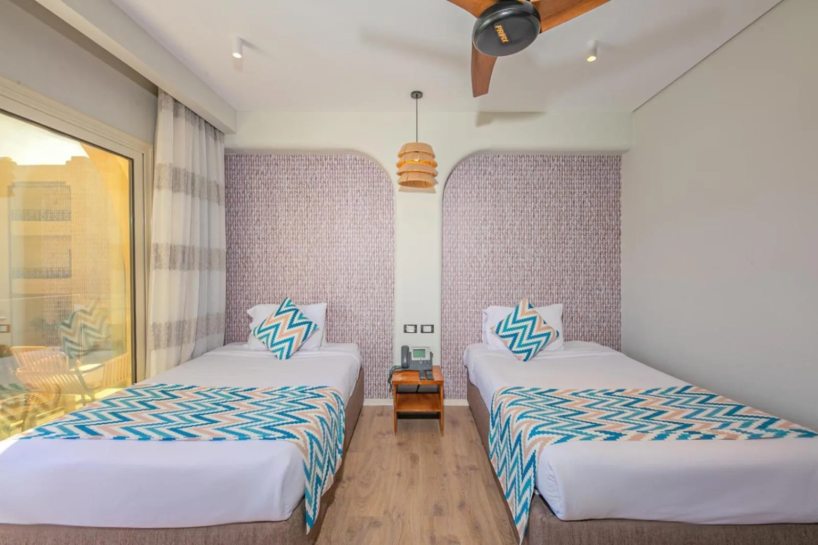 Bed in Panorama Bungalows Resort El Gouna