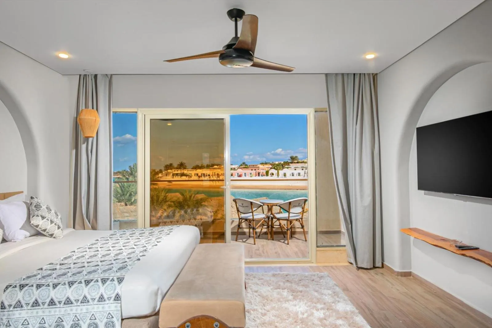 Bed in Panorama Bungalows Resort El Gouna