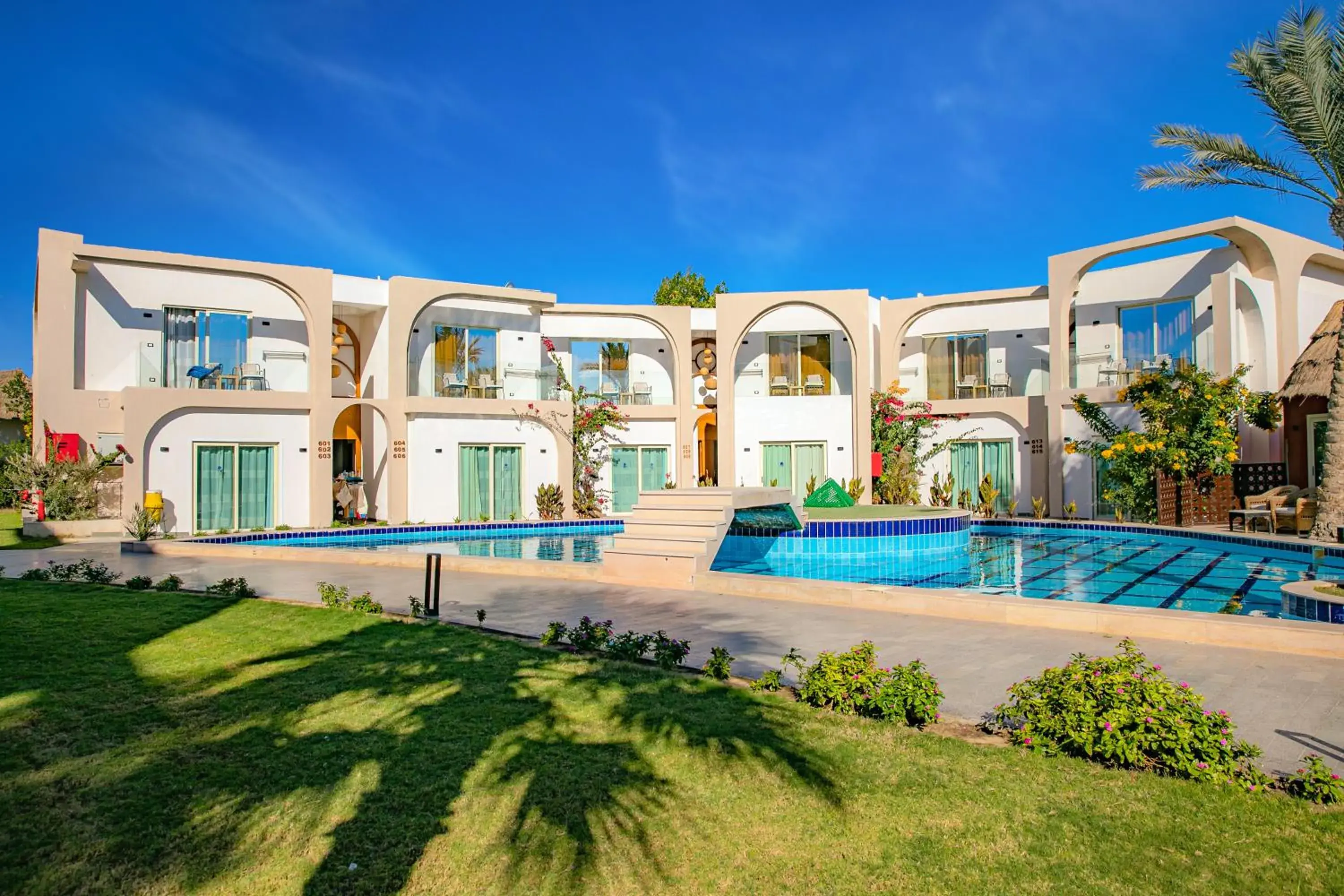 Property building in Panorama Bungalows Resort El Gouna Property building in Panorama Bungalows Resort El Gouna