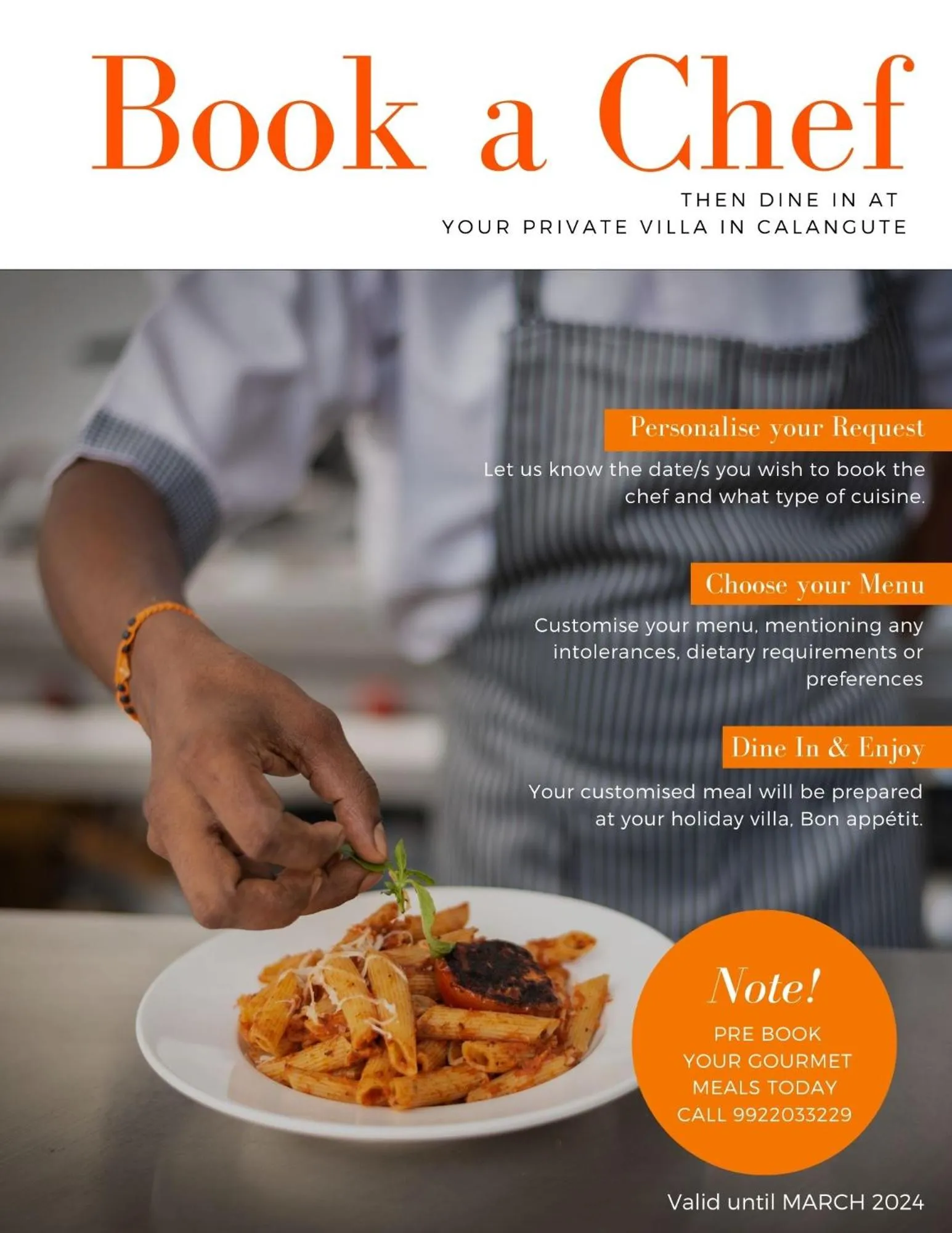 Food and drinks in Villa Calangute Phase 11