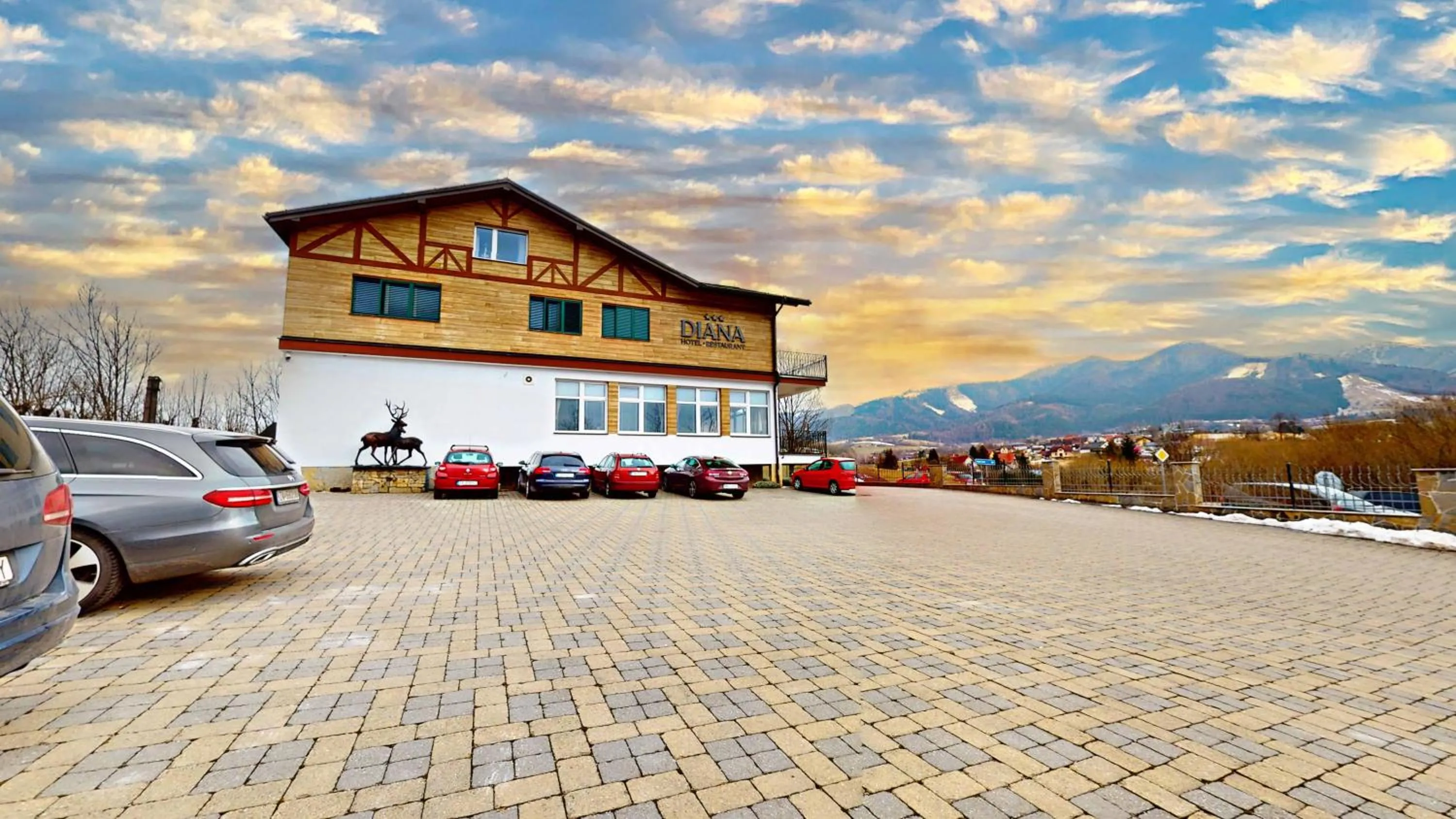 Property building in Hotel Diana