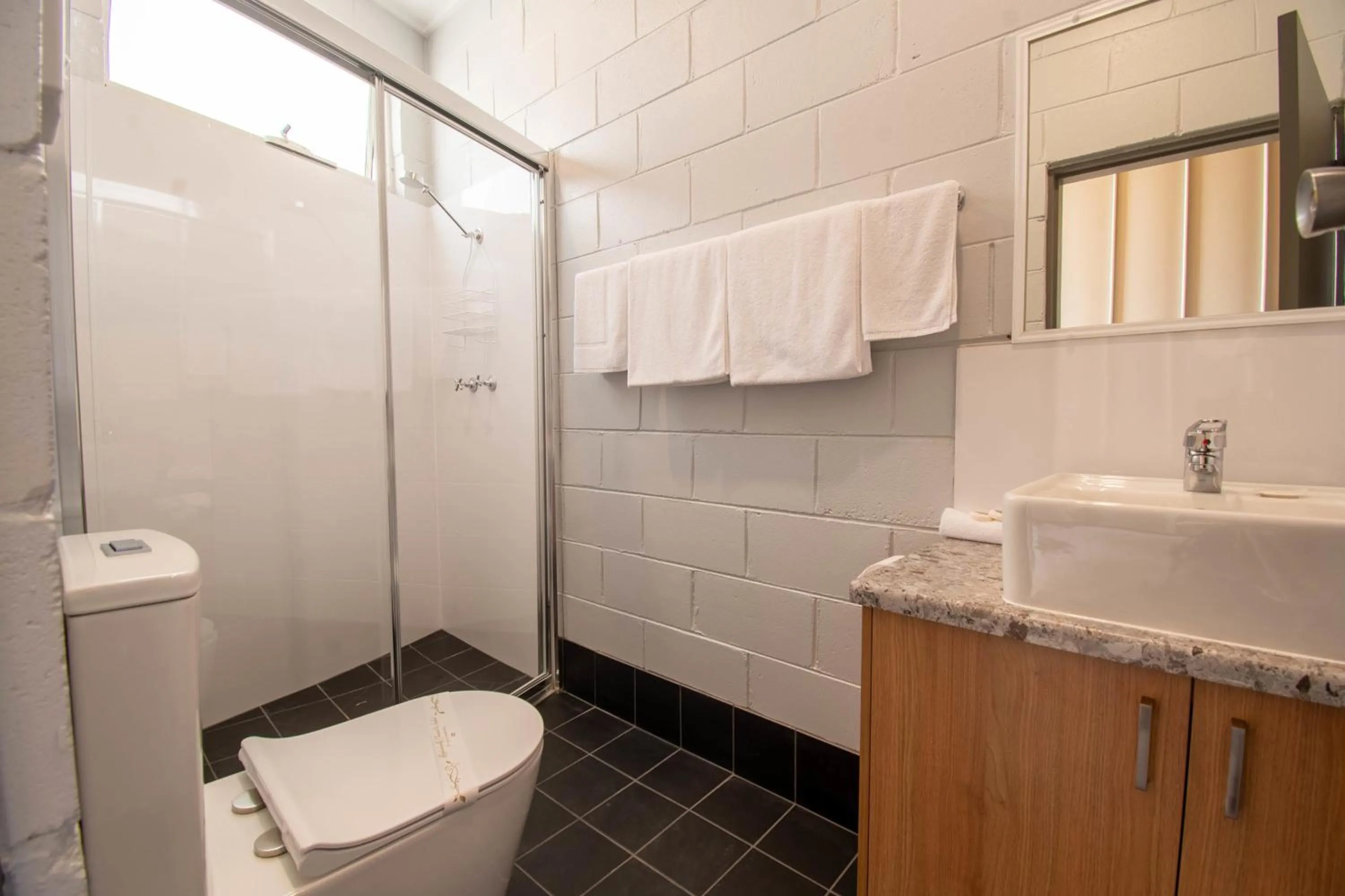 Shower in Gundagai Tourist Suites