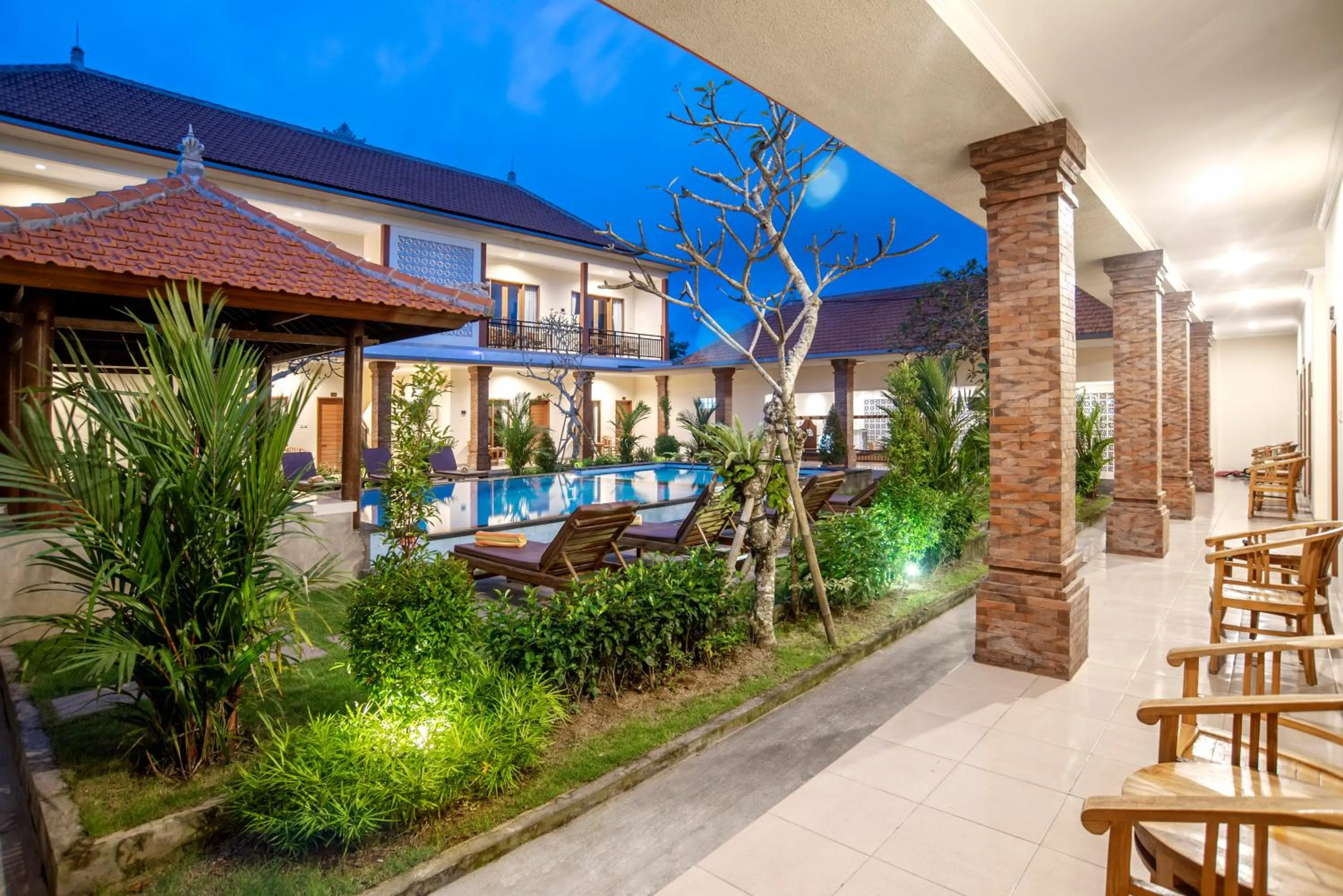 Pool view in Tom's Inn Pecatu