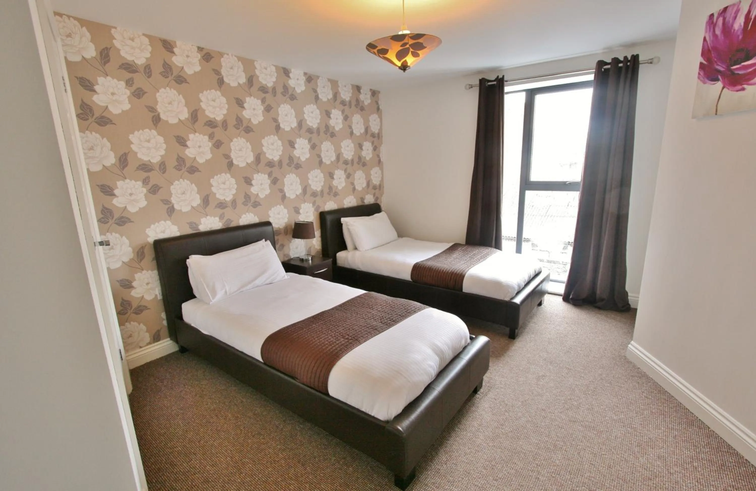 Bedroom, Bed in Central Hotel Cheltenham by Roomsbooked