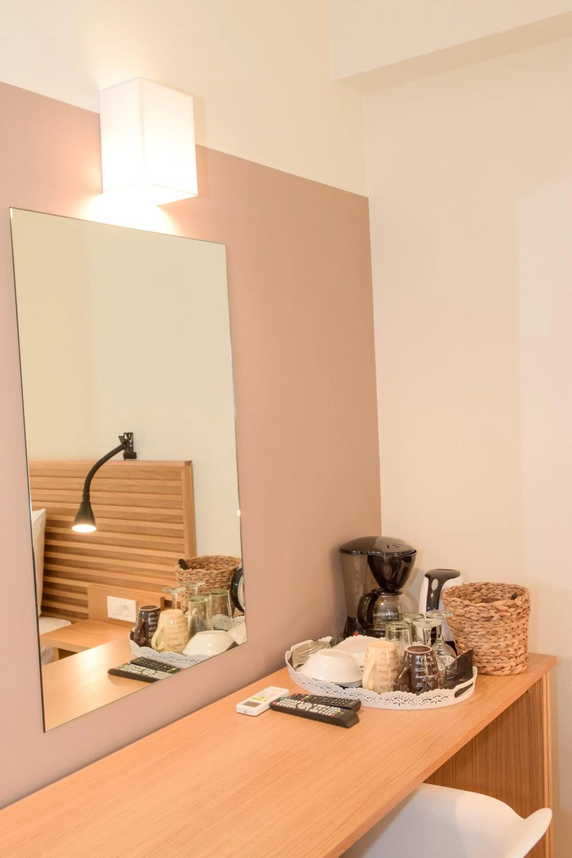 Coffee/tea facilities in Mithos Premium Rooms