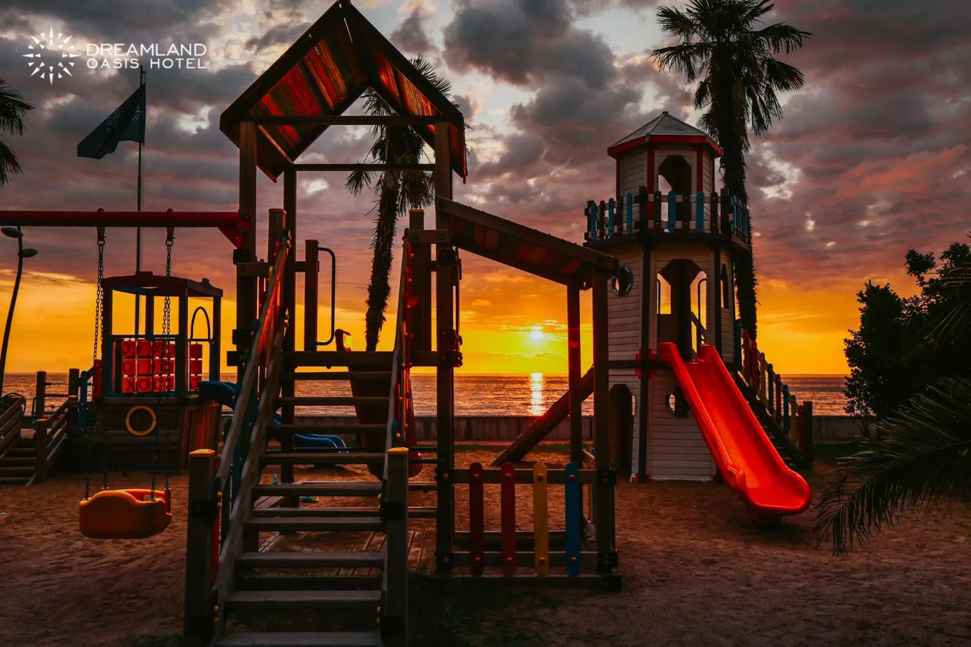 Children play ground in Dreamland Oasis Hotel Chakvi
