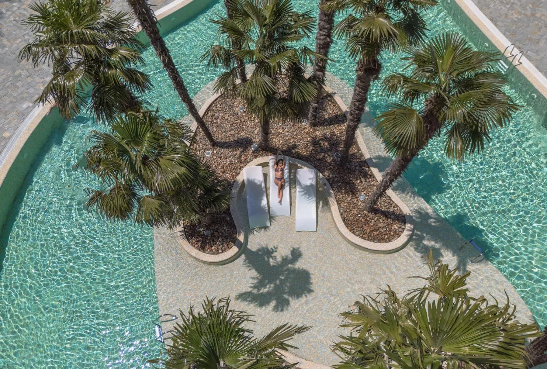 Pool view in Dreamland Oasis Hotel Chakvi