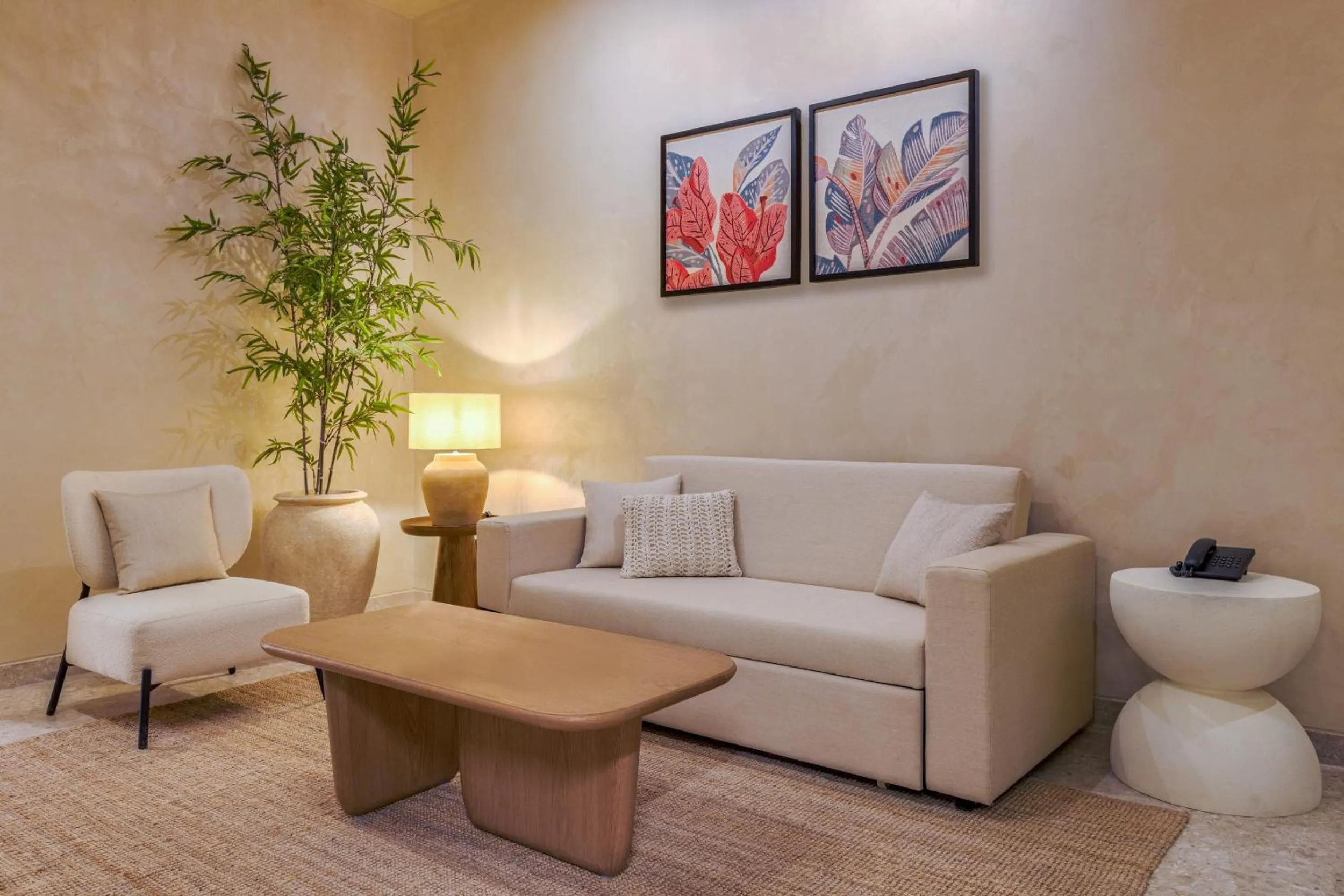 Living room in Desert Rose Resort