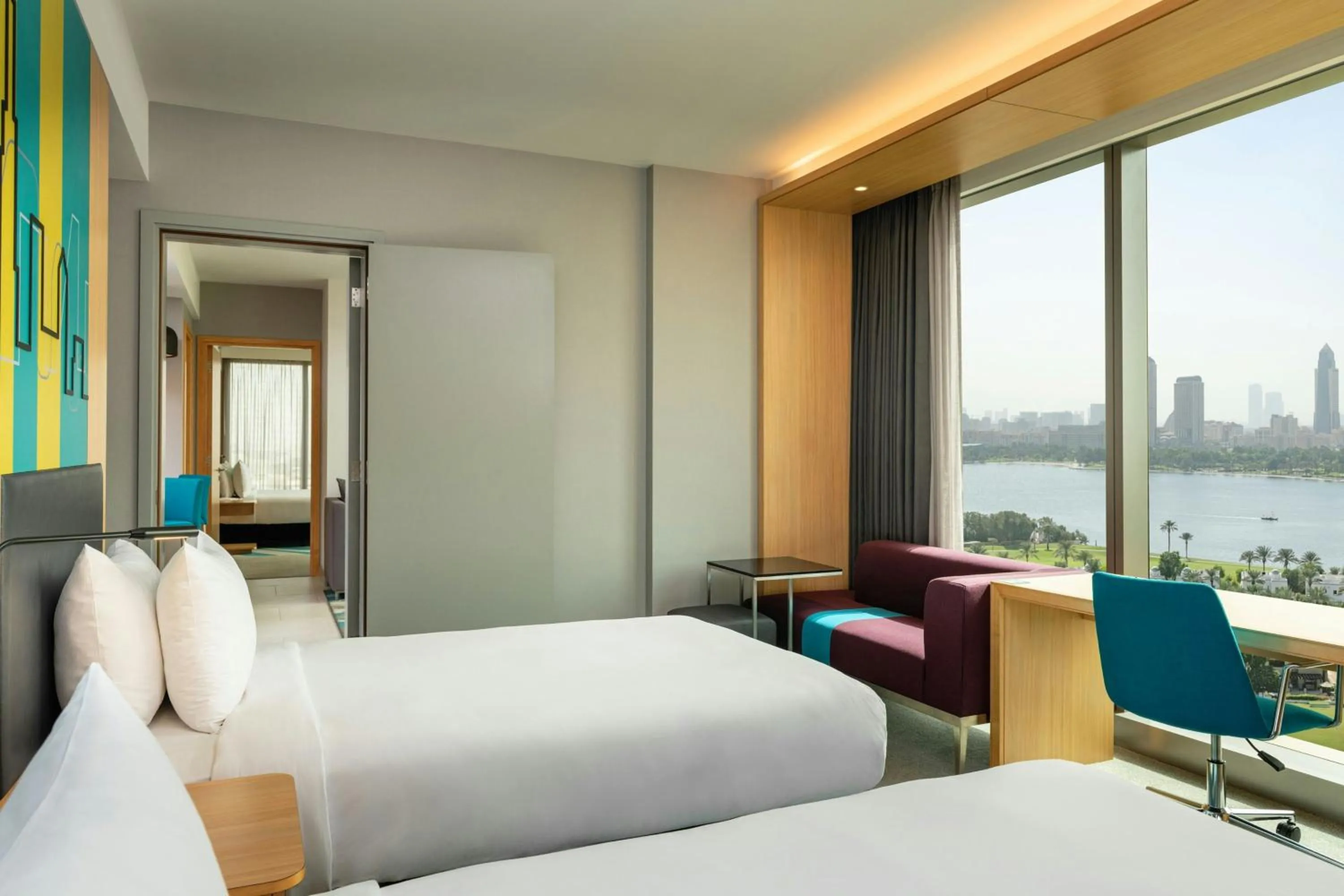 Photo of the whole room, Bed in Aloft Dubai Creek