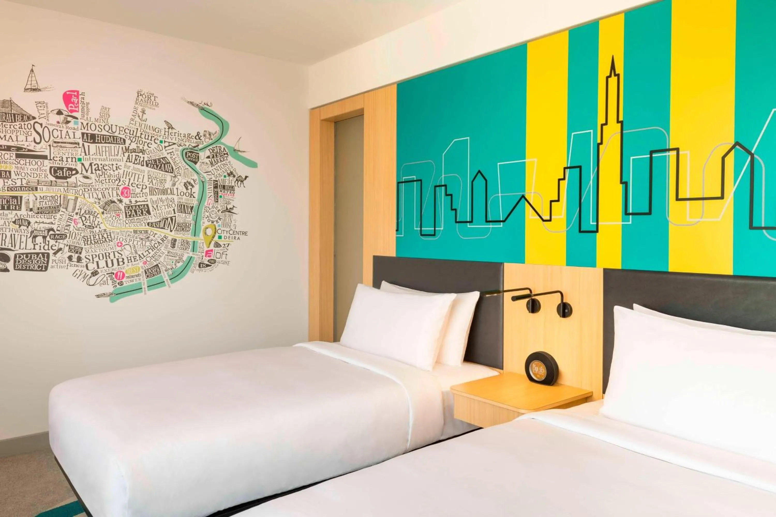 Photo of the whole room, Bed in Aloft Dubai Creek