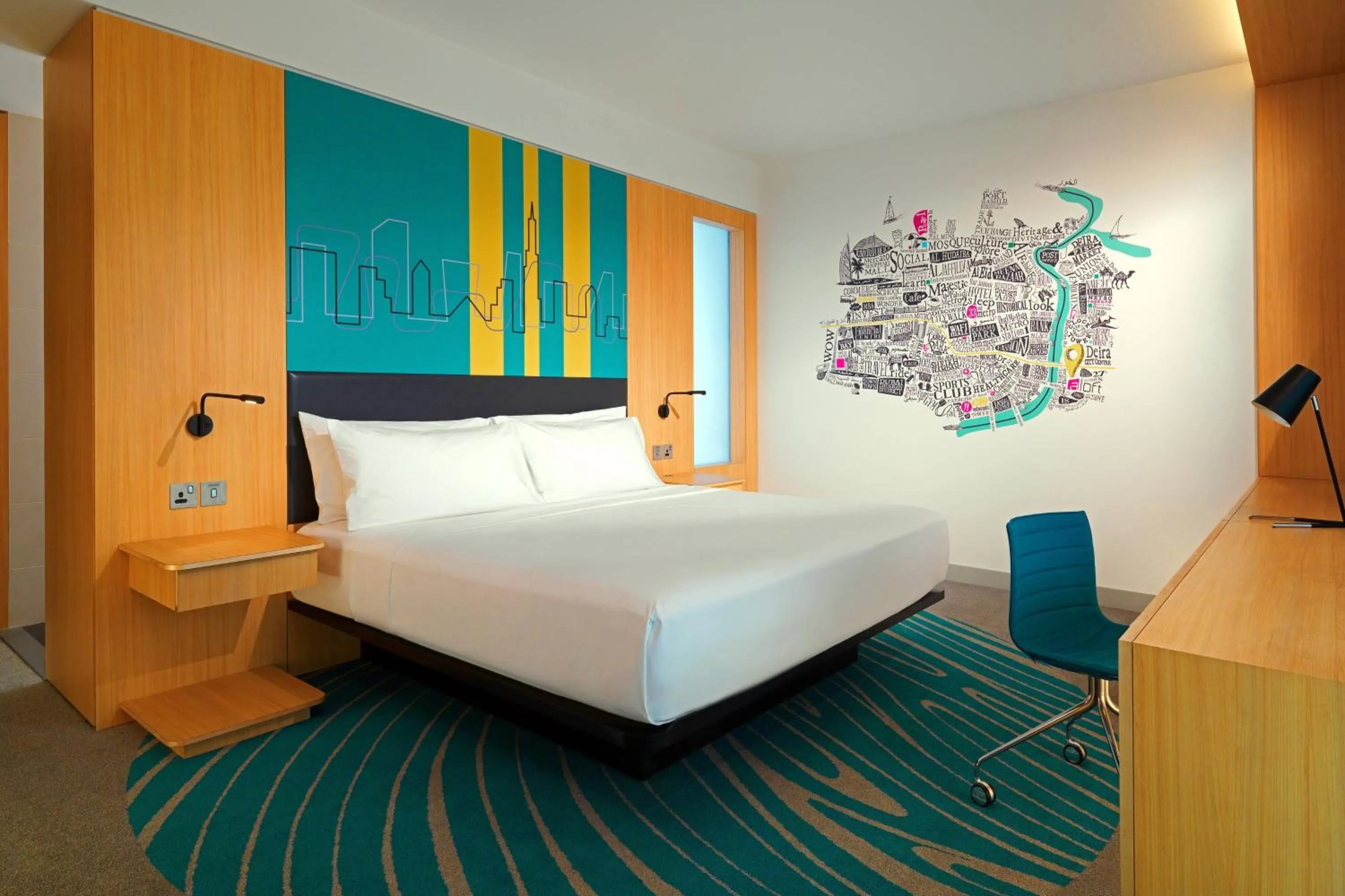 Photo of the whole room, Bed in Aloft Dubai Creek
