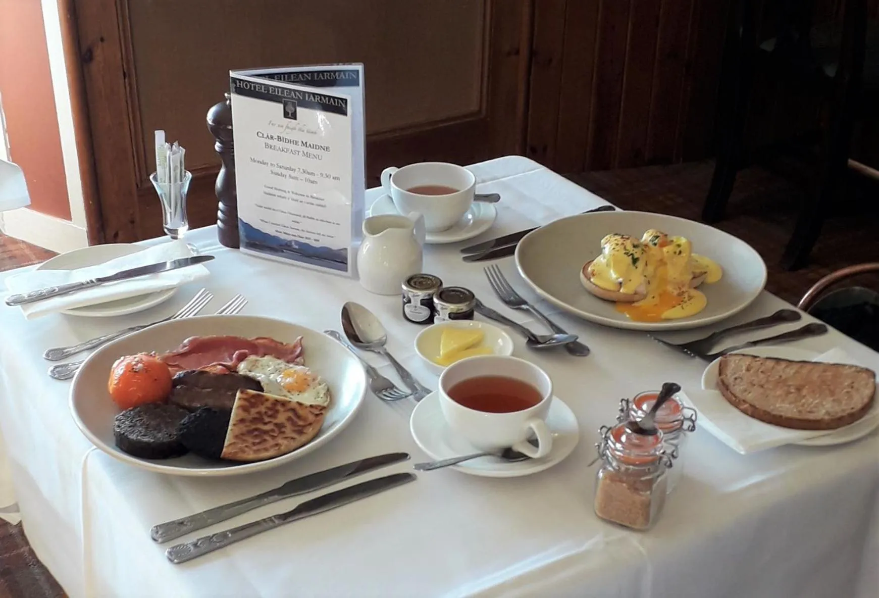 Breakfast in Hotel Eilean Iarmain