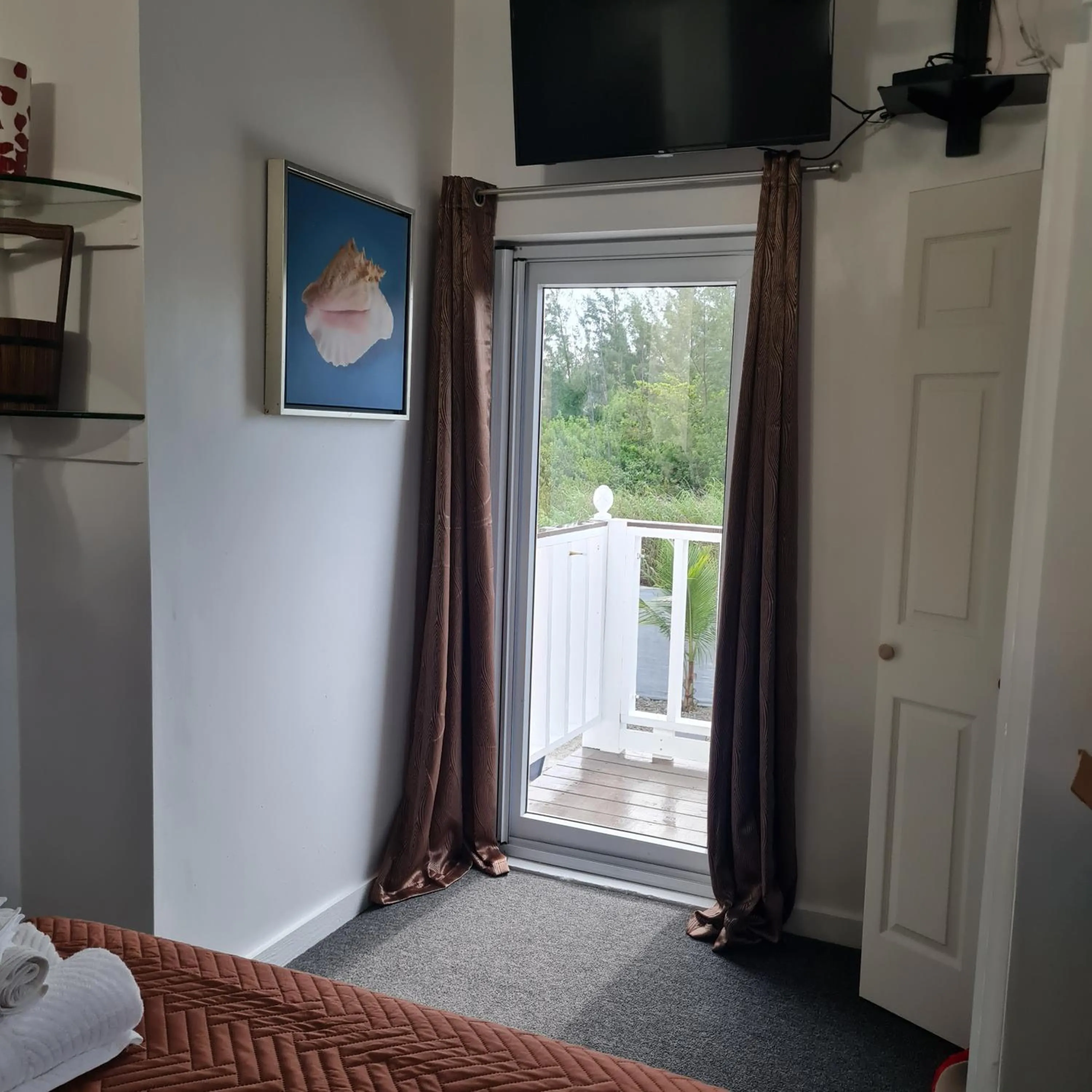 Balcony/Terrace, Bed in BELL At The Airport Suites Adults Only - Free Airport Transportation