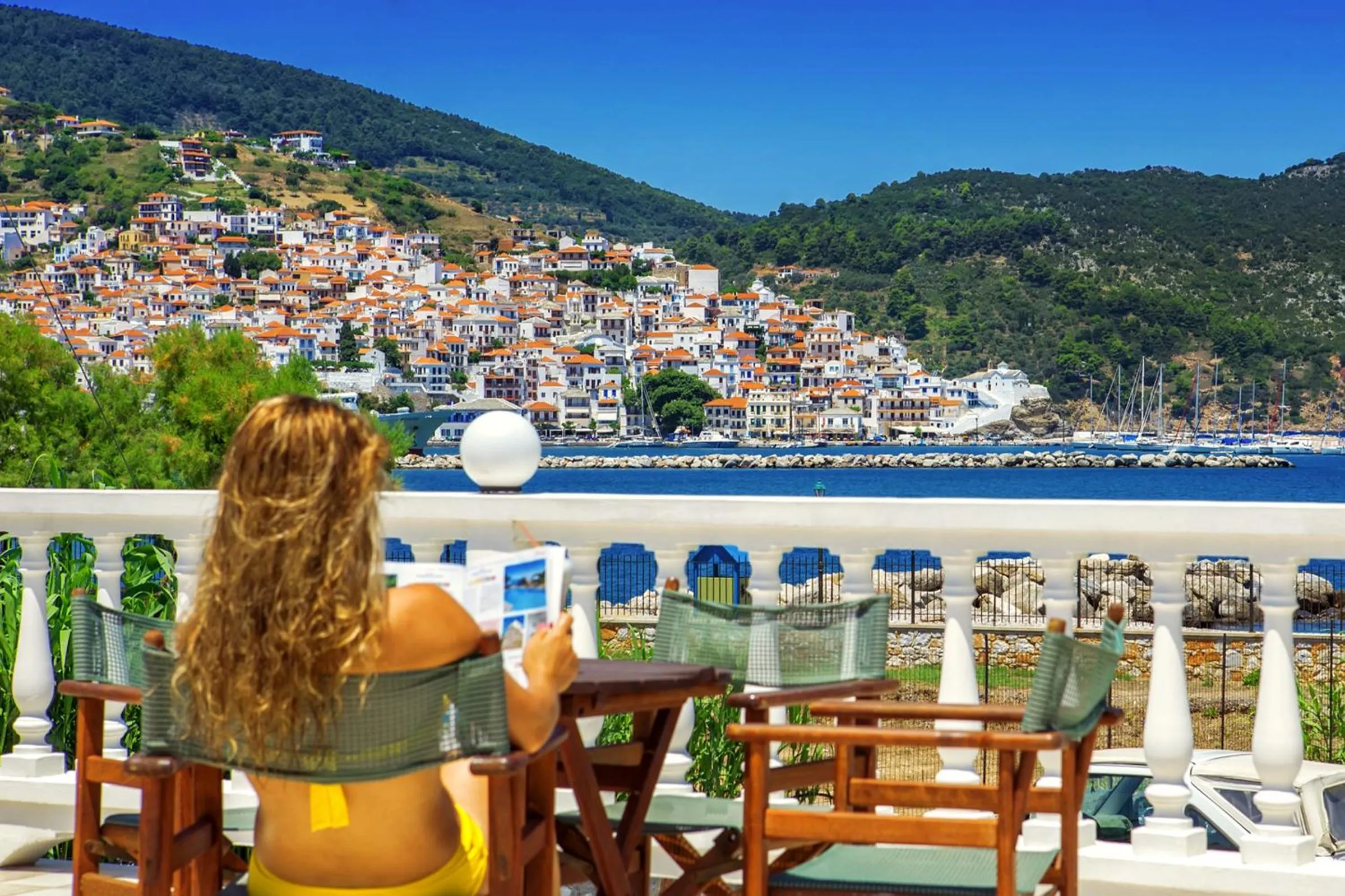 Balcony/Terrace in Aeolos Hotel