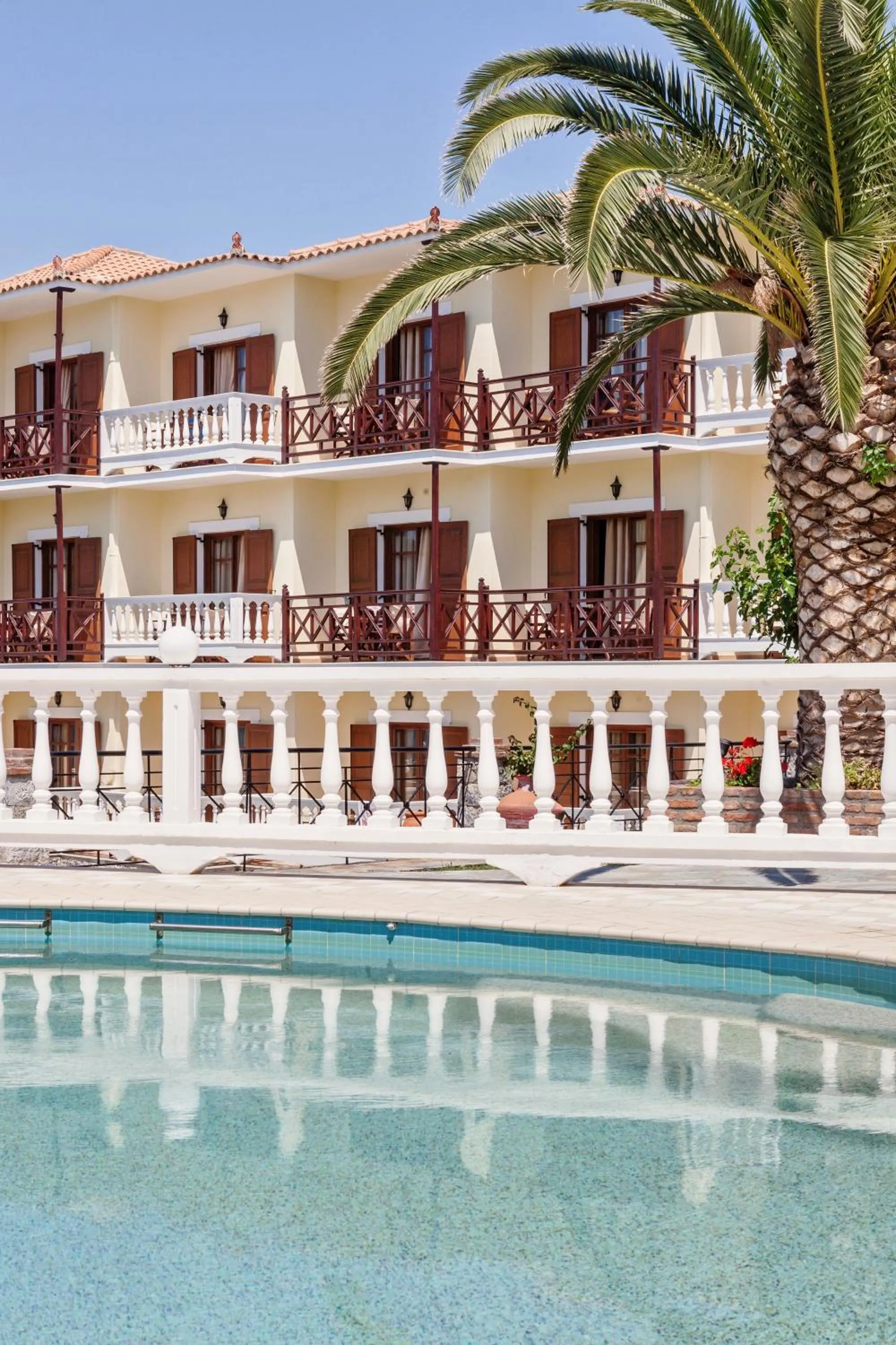 Facade/entrance in Aeolos Hotel