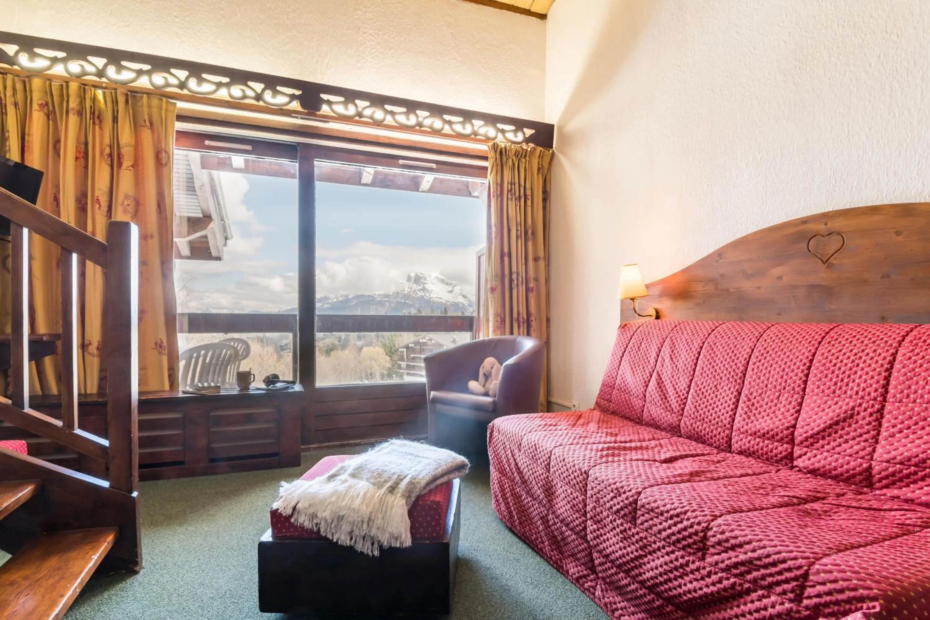 Living room in Résidence Pierre & Vacances Le Mont d'Arbois