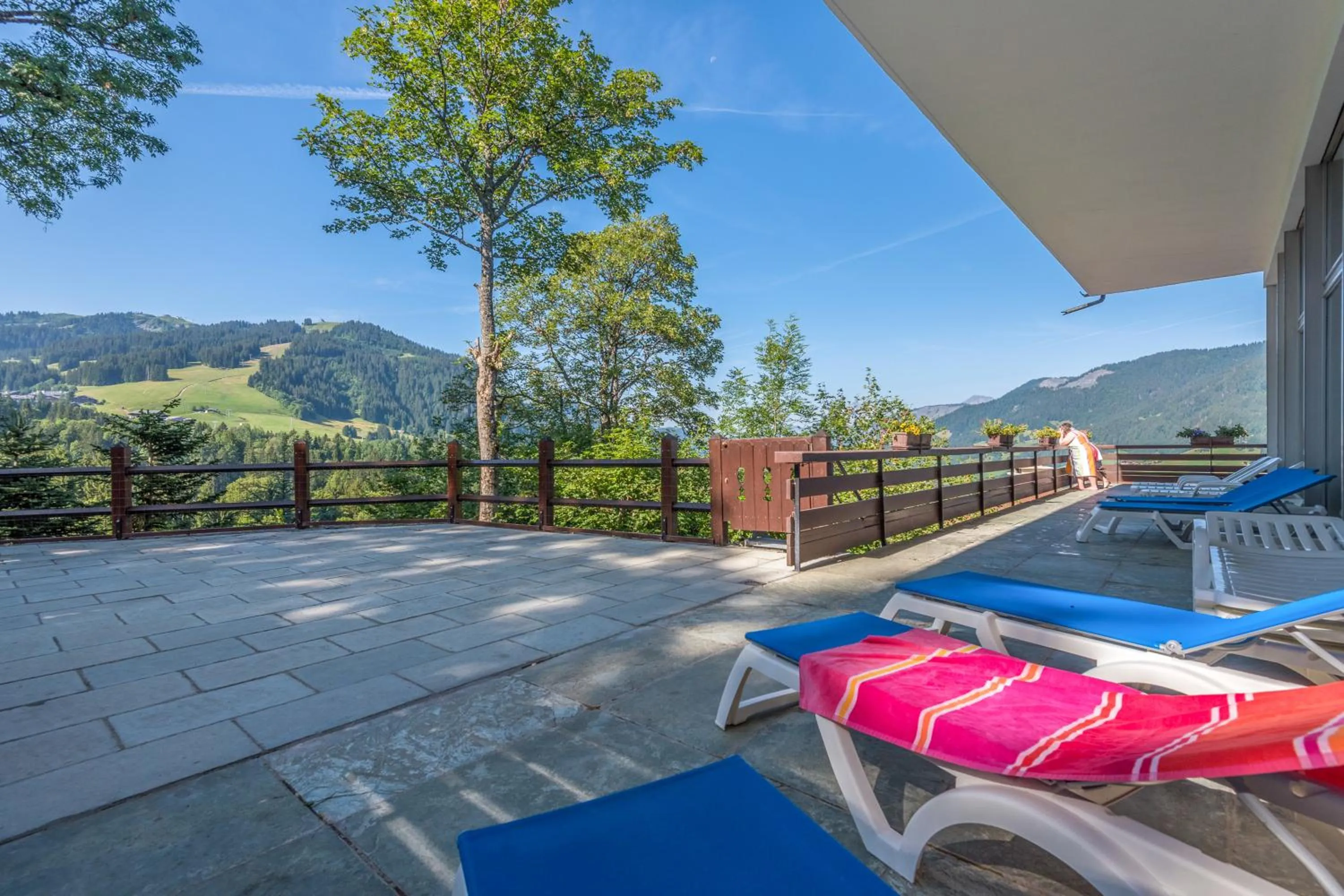 Patio in Résidence Pierre & Vacances Le Mont d'Arbois