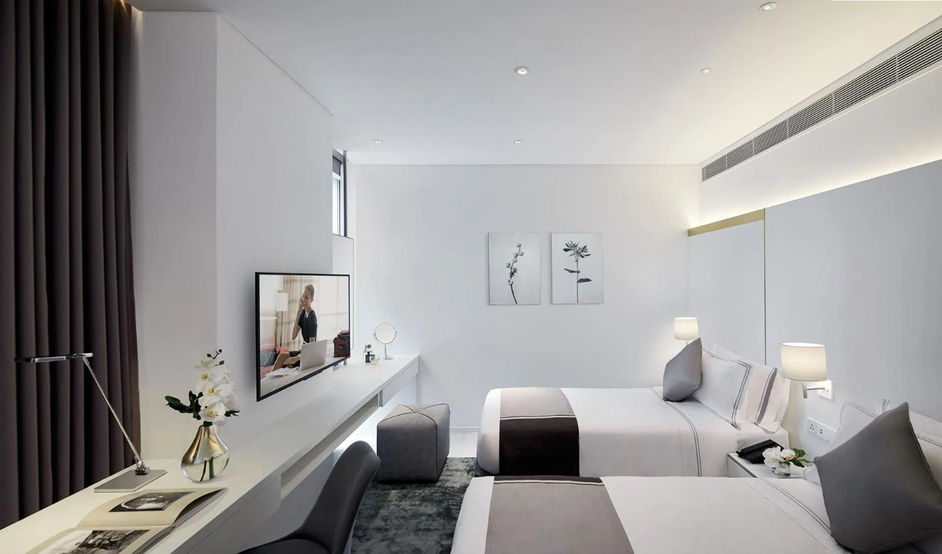 Bedroom, Bed in Somerset Maison Asoke Bangkok