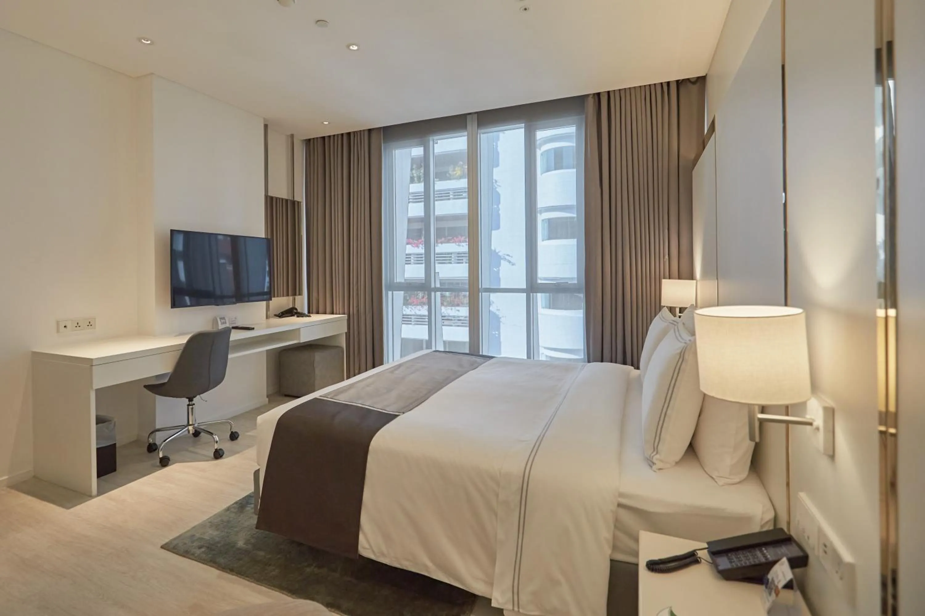 Bed in Somerset Maison Asoke Bangkok