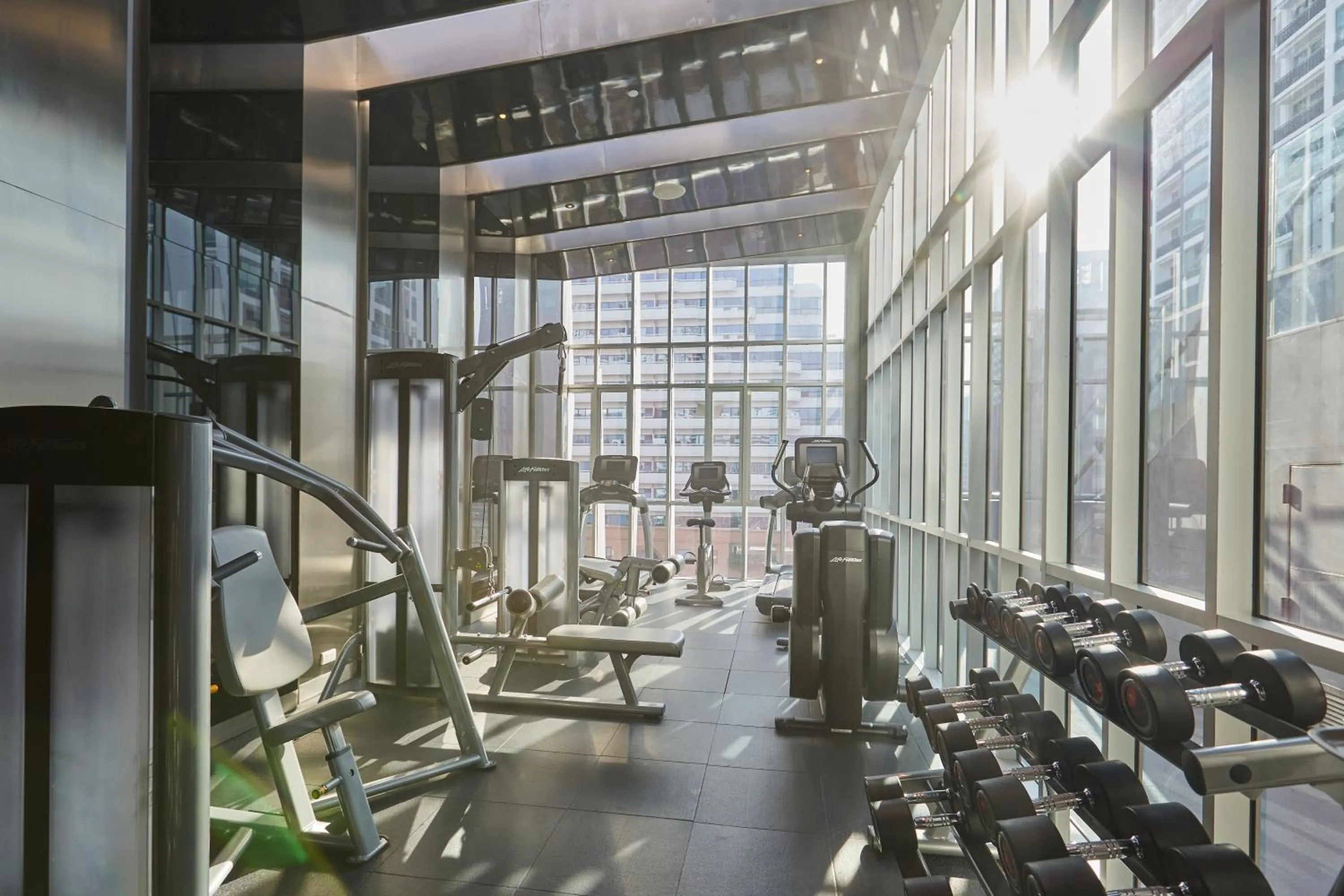 Fitness centre/facilities in Somerset Maison Asoke Bangkok