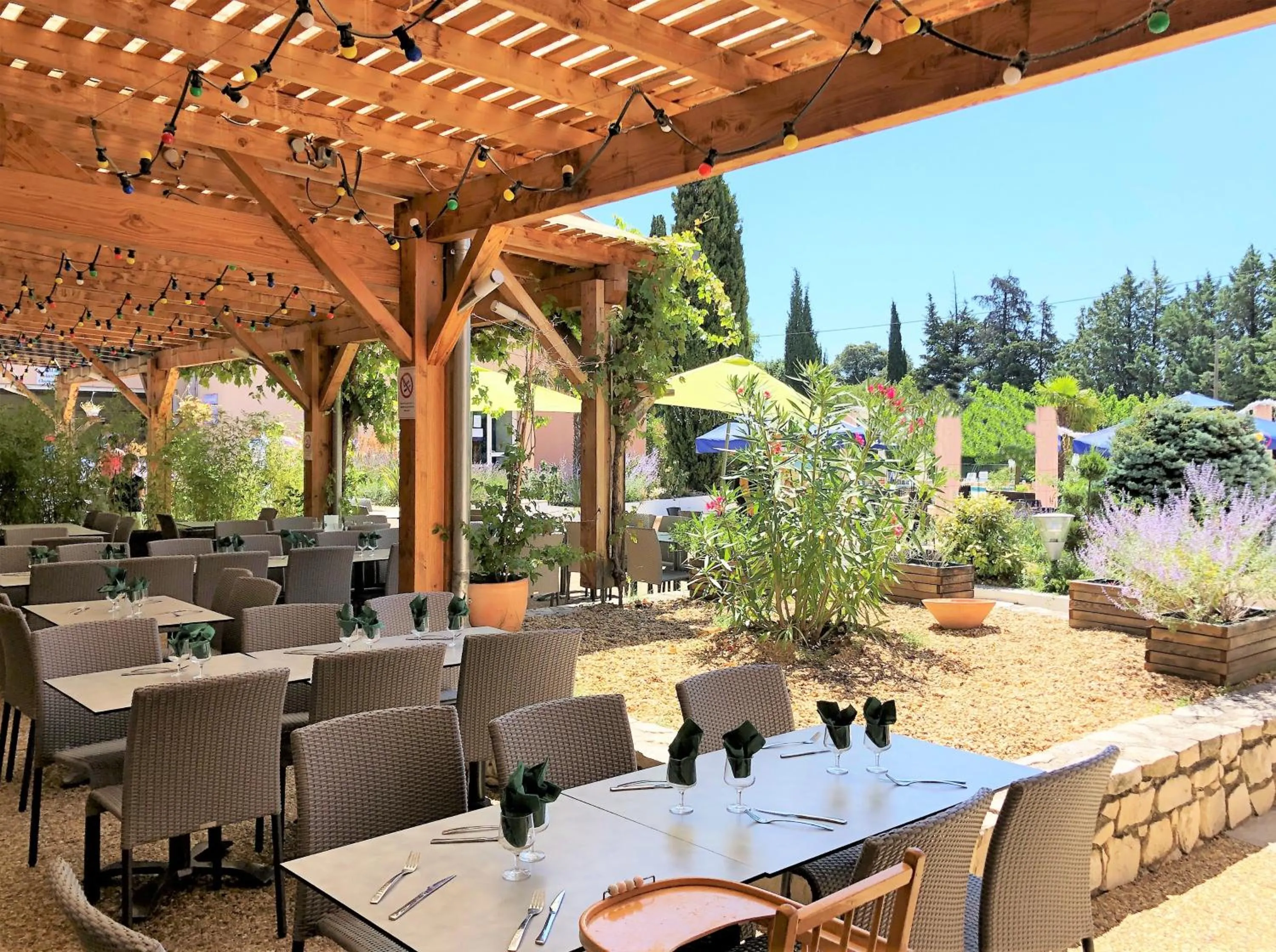 Patio in Village vacances Le Hameau des Oliviers