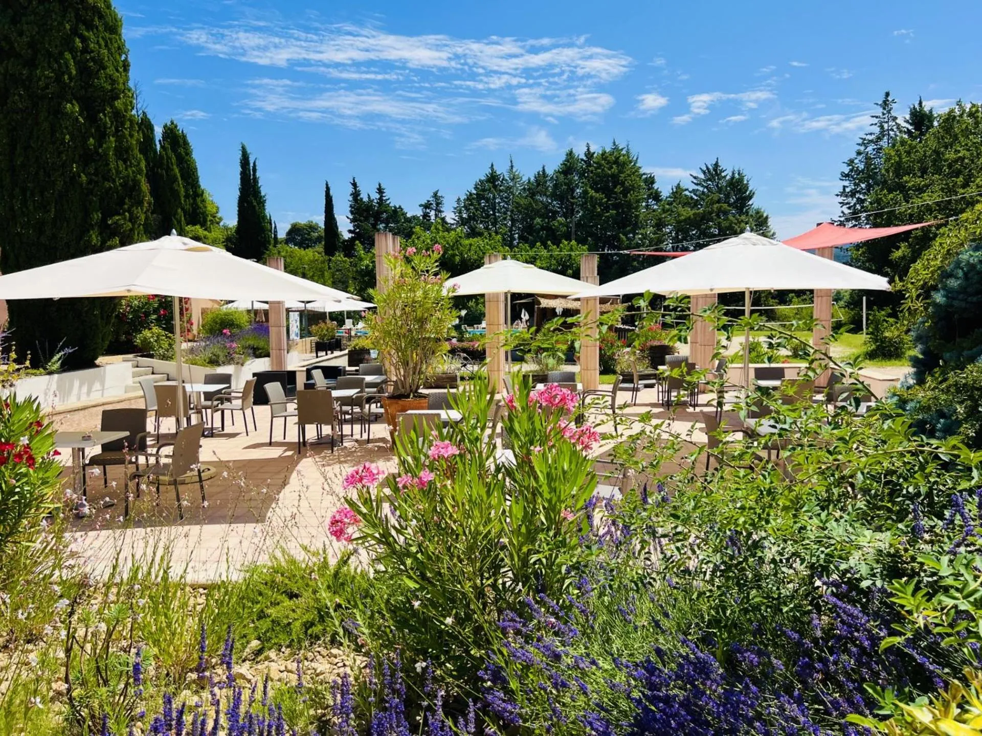 Patio in Village vacances Le Hameau des Oliviers