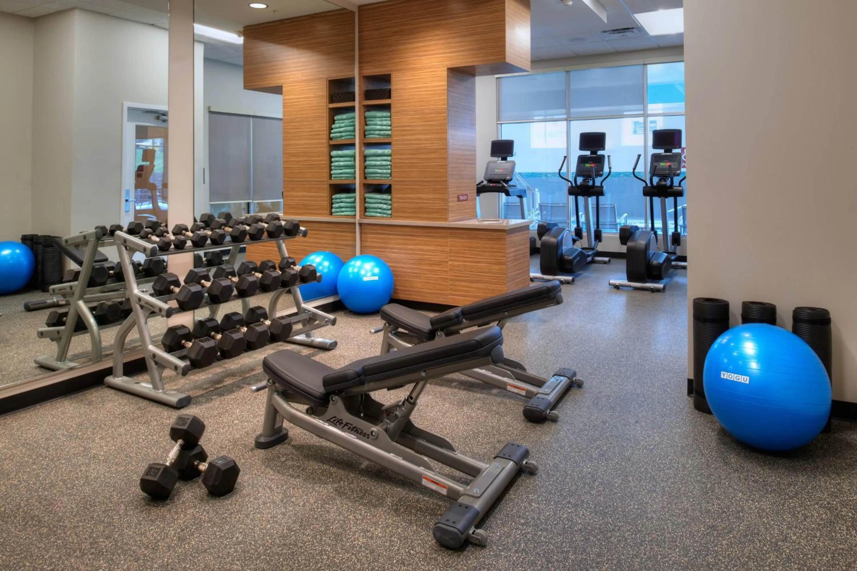 Fitness centre/facilities in TownePlace Suites by Marriott Cleveland Solon