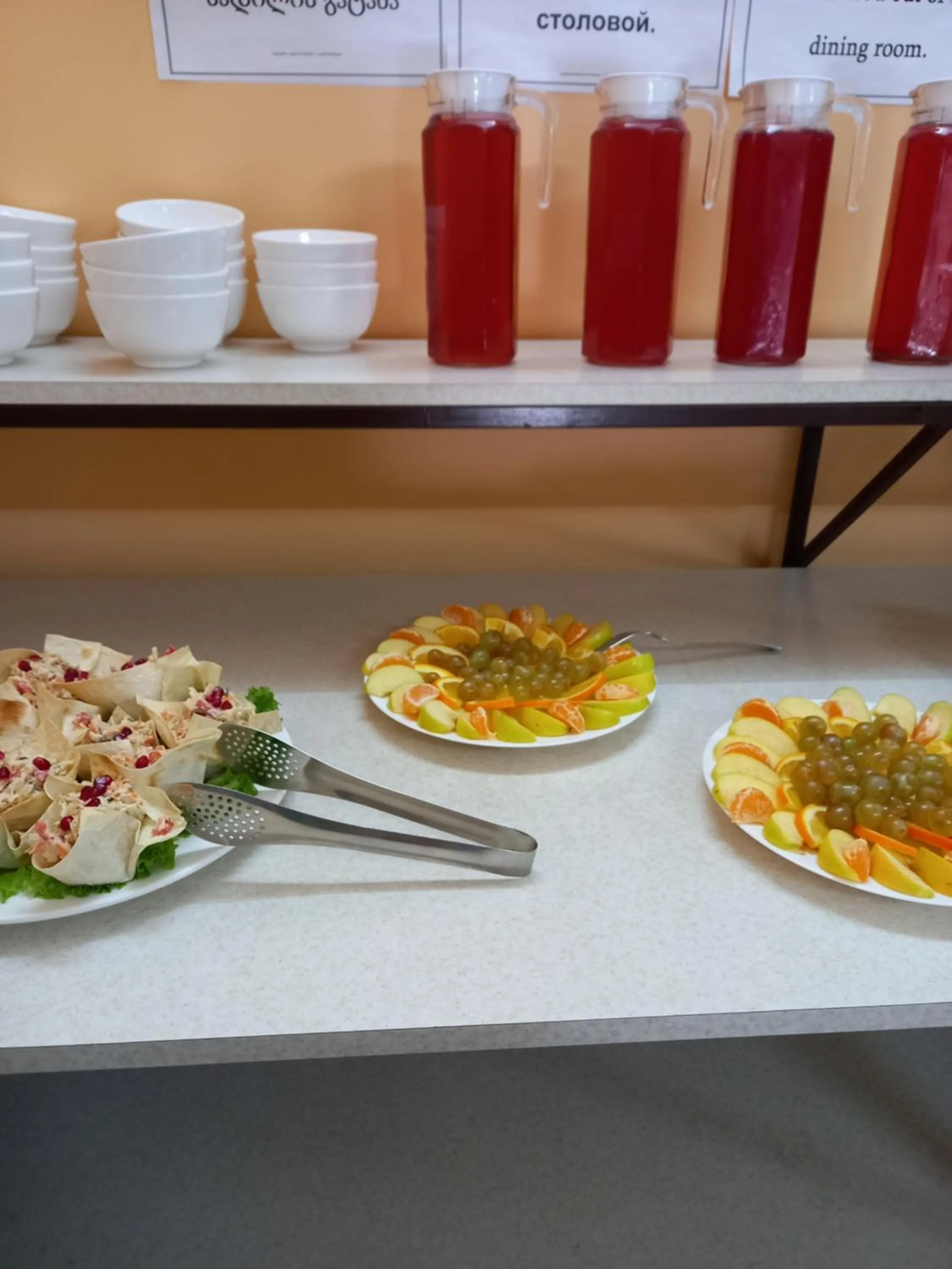 Food and drinks in Hotel Old Borjomi