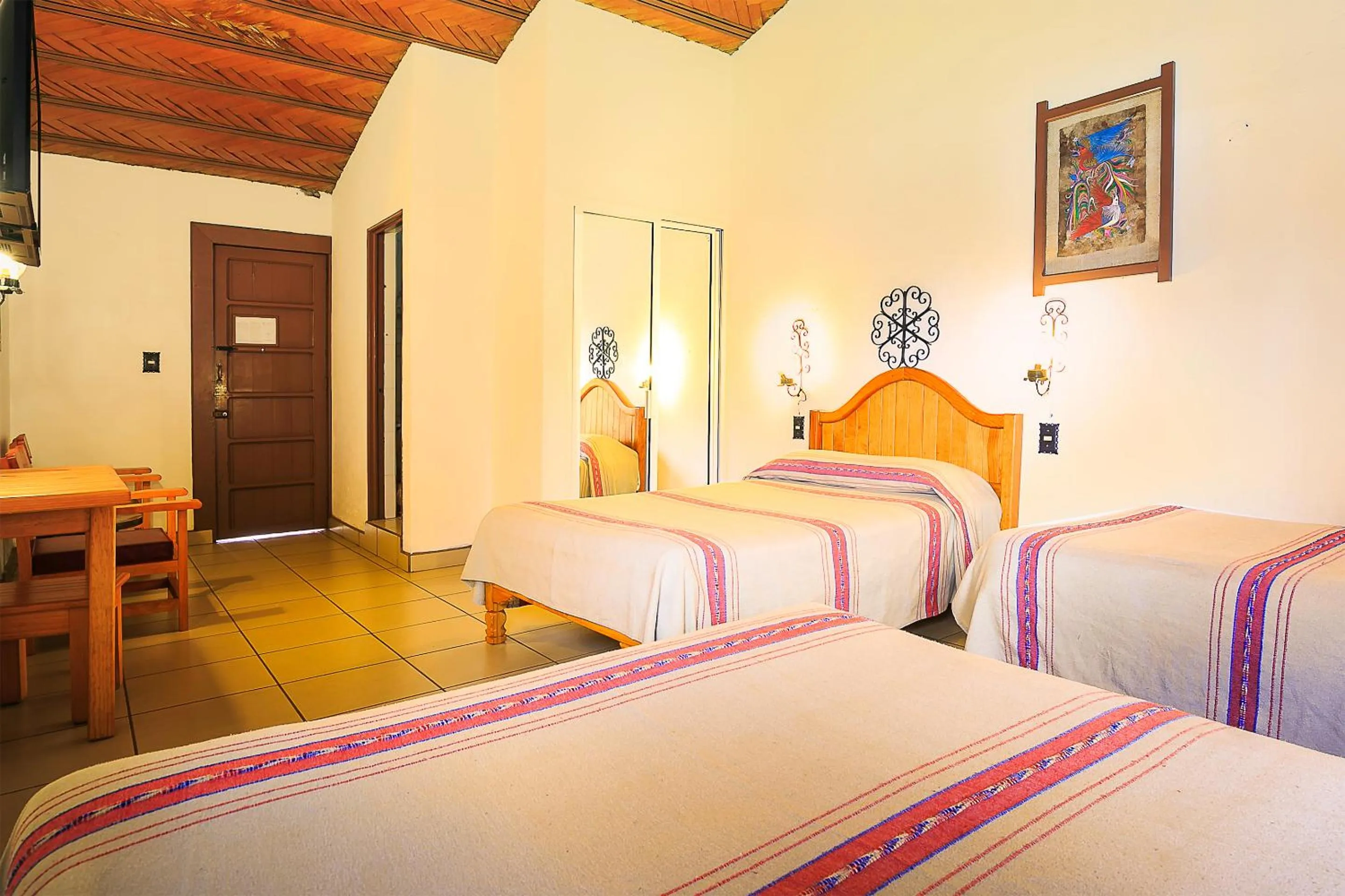 Bed in Hotel Pie de la Sierra