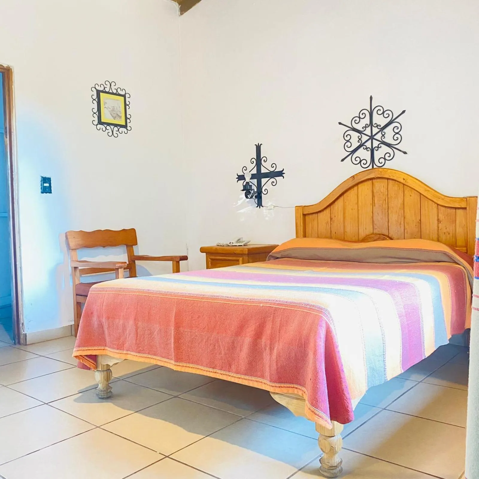 Bed in Hotel Pie de la Sierra