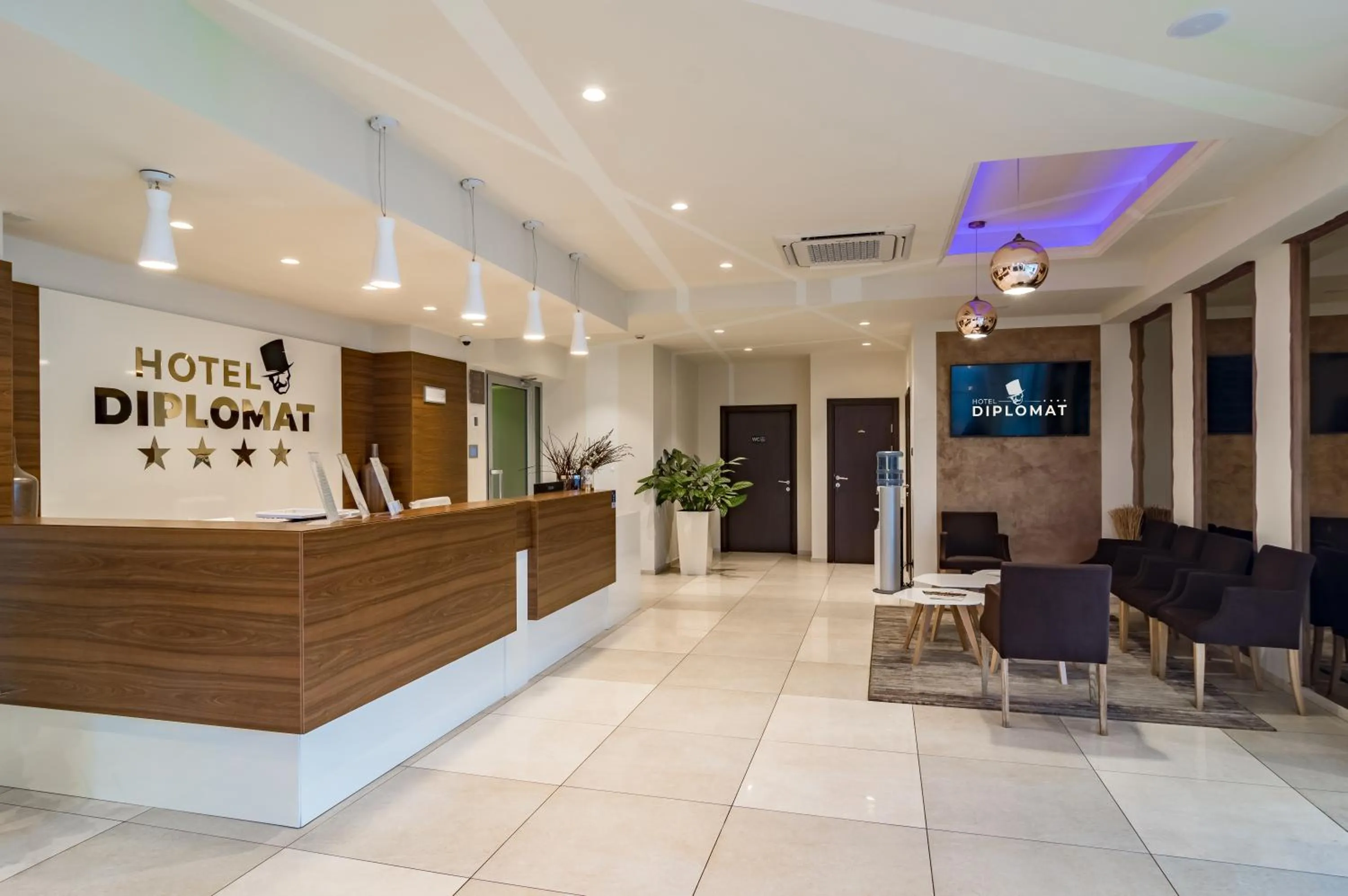 Lobby or reception in Hotel Diplomat