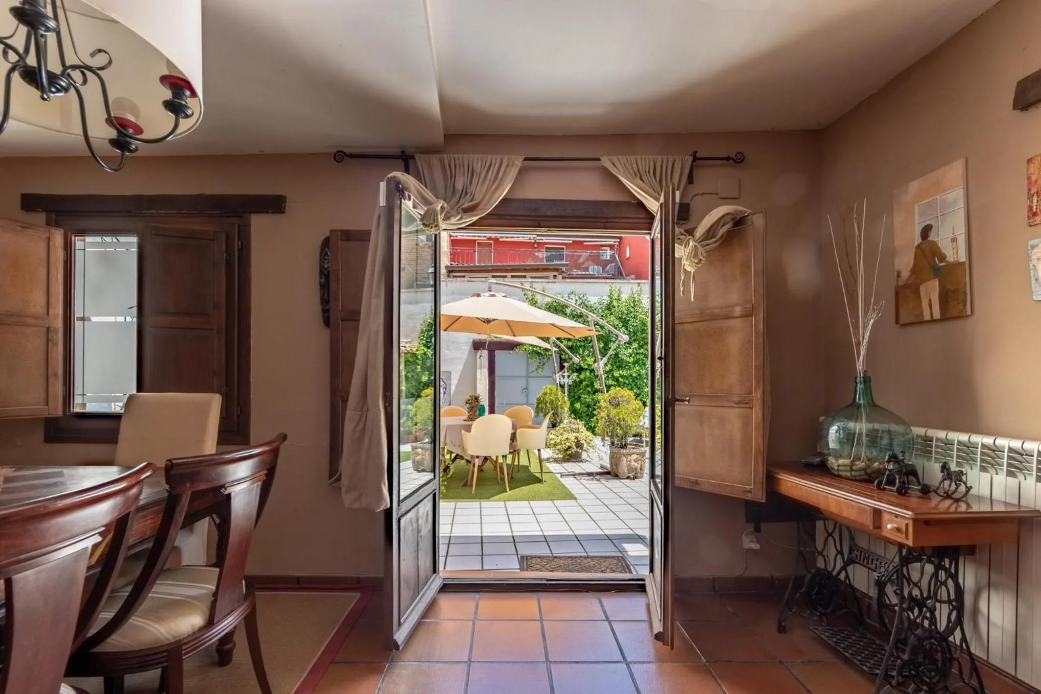 Living room in Peregrinando, pensión con encanto