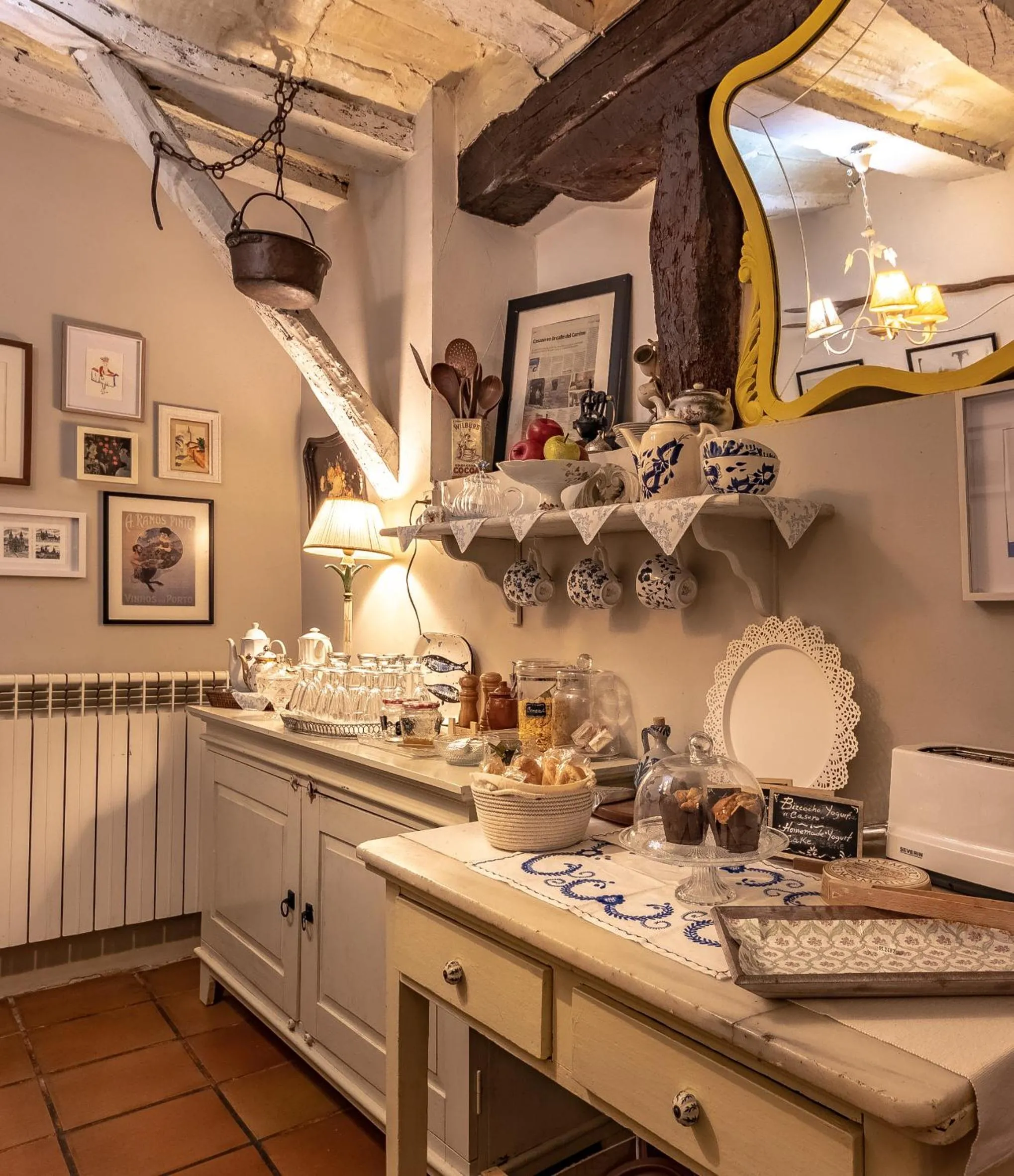 Kitchen or kitchenette in Peregrinando, pensión con encanto